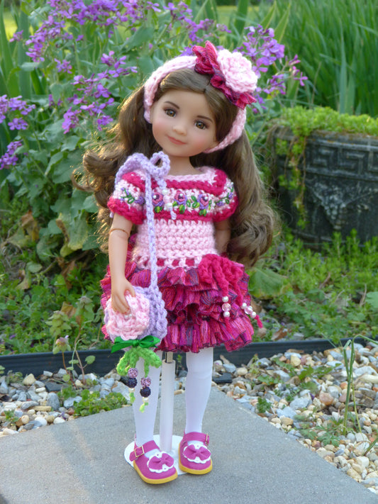 Spring Rose Outfit Handmade to fit 14.5 Inch Ruby Red Fashion Friends Doll