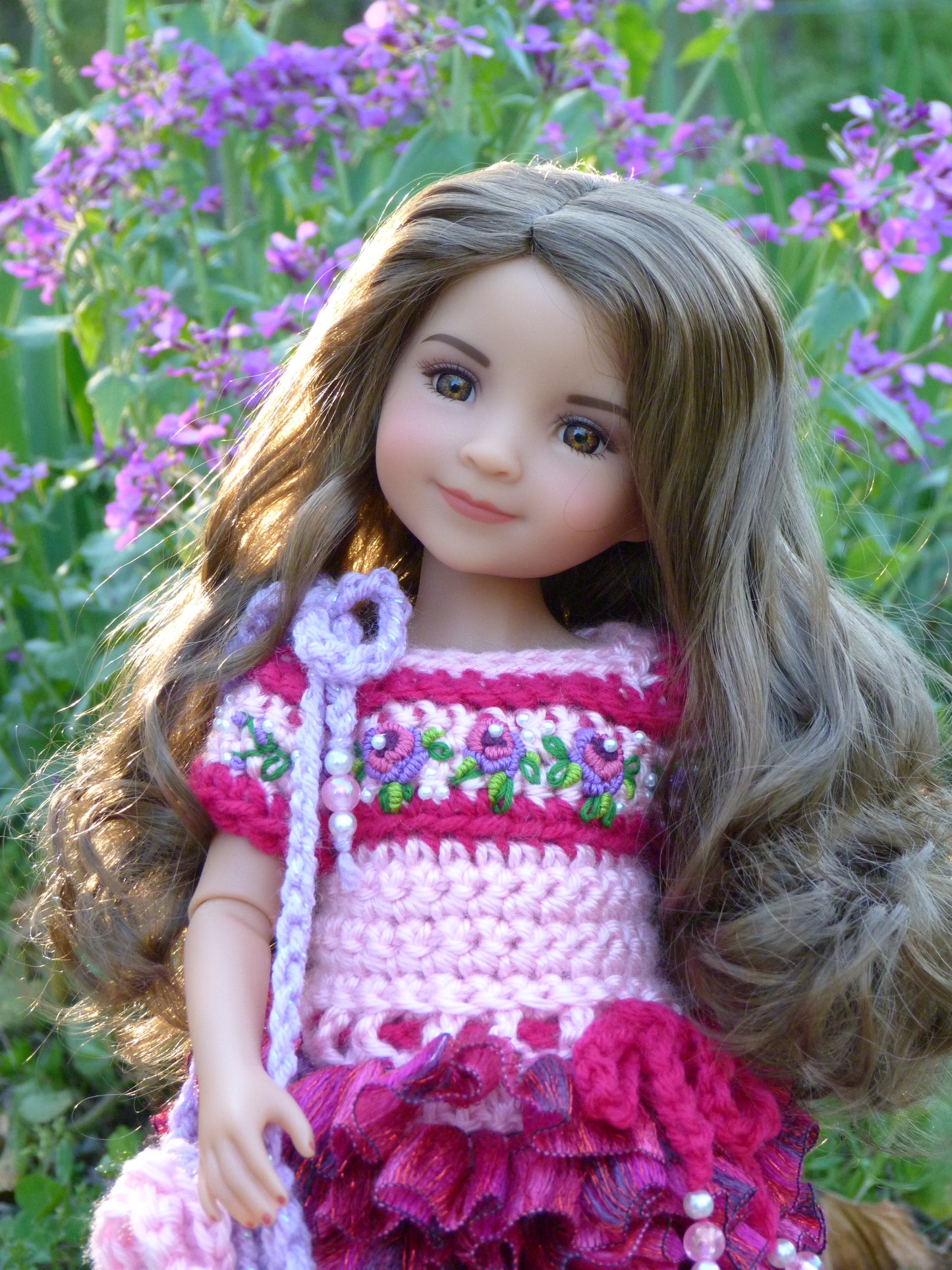 Spring Rose Outfit Handmade to fit 14.5 Inch Ruby Red Fashion Friends Doll