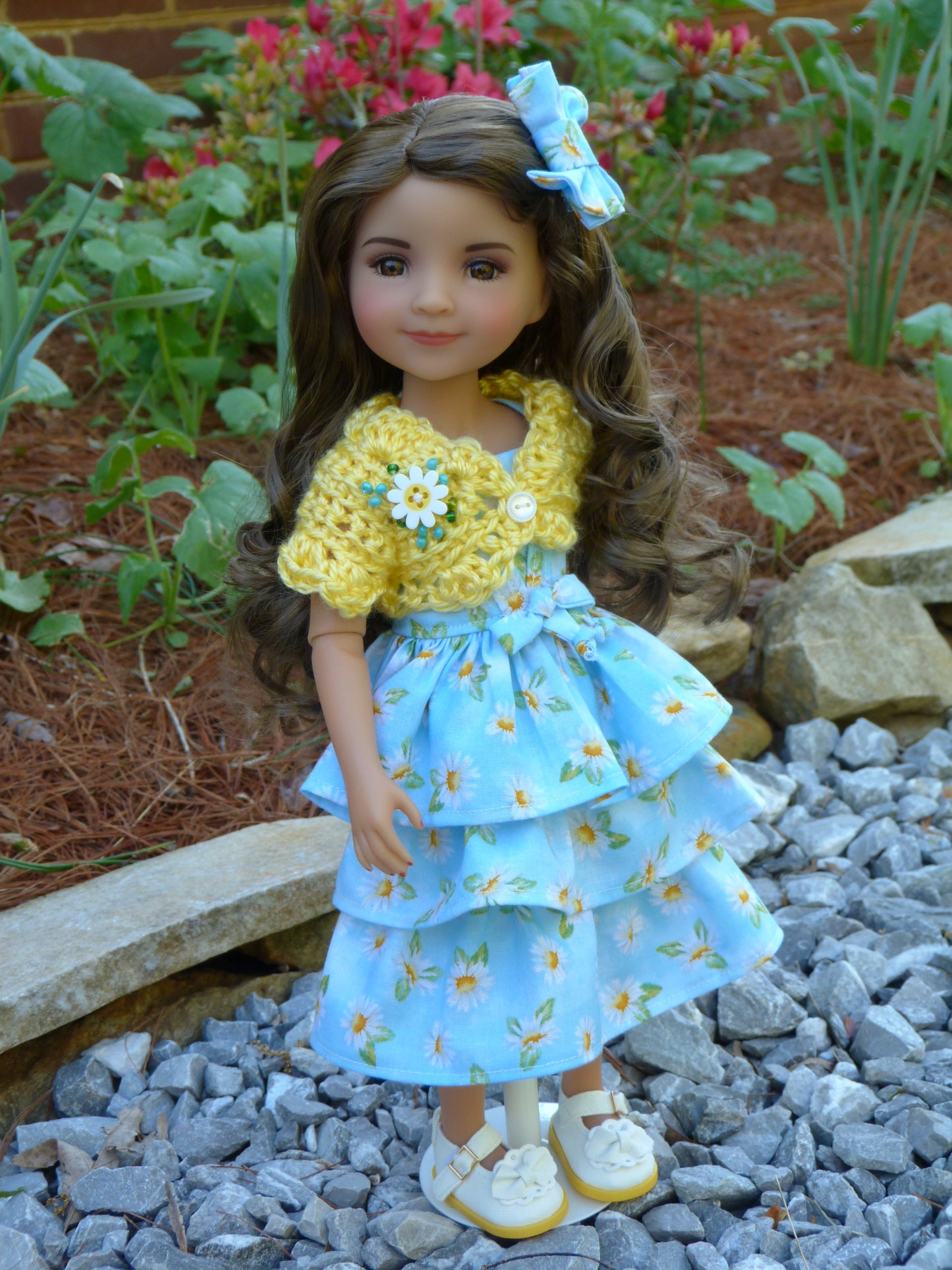 Spring Daisy Outfit Handmade to fit 14.5 Inch Ruby Red Fashion Friends Doll