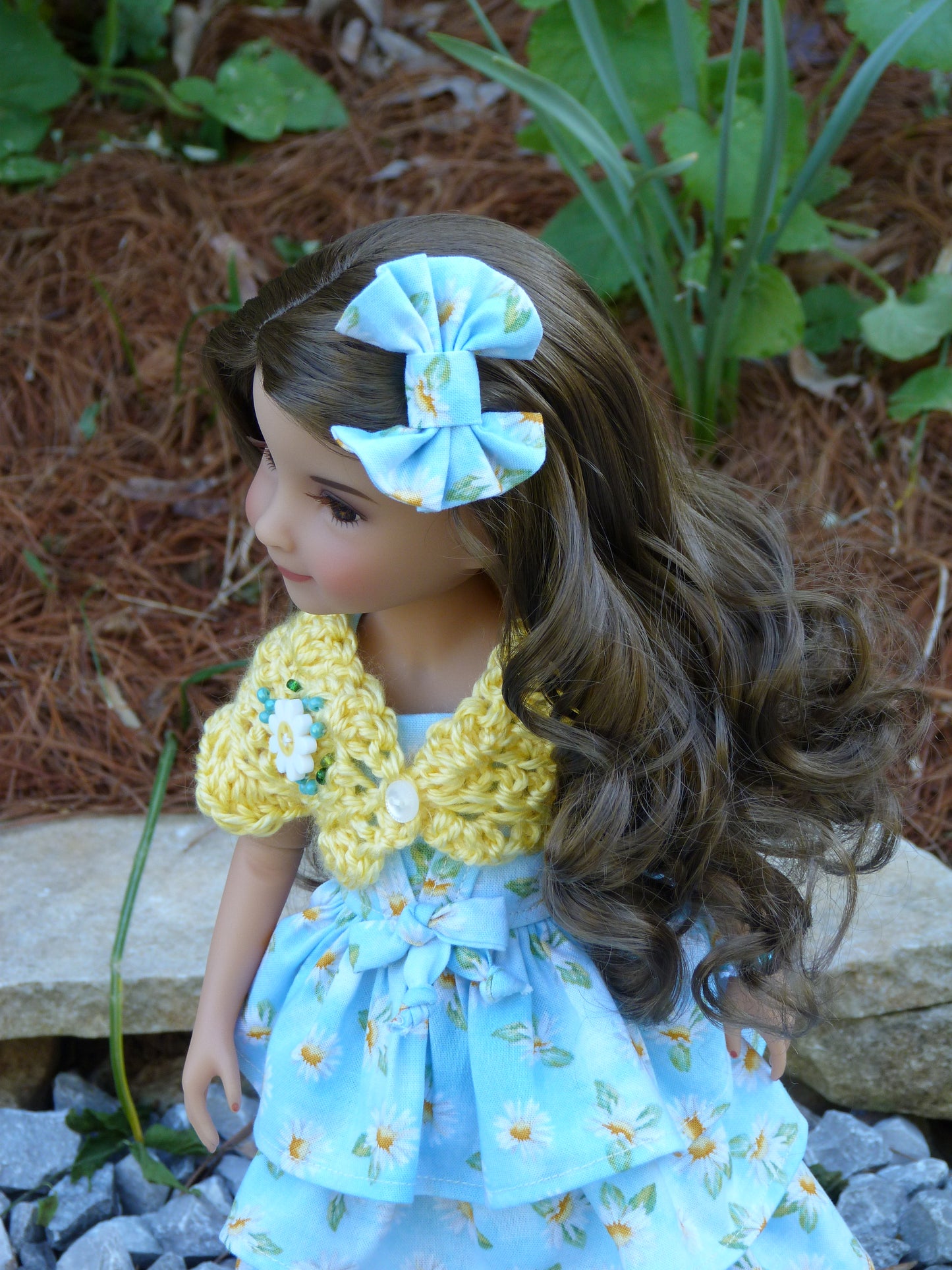 Spring Daisy Outfit Handmade to fit 14.5 Inch Ruby Red Fashion Friends Doll