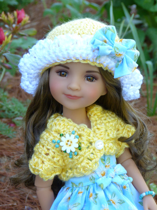 Spring Daisy Outfit Handmade to fit 14.5 Inch Ruby Red Fashion Friends Doll