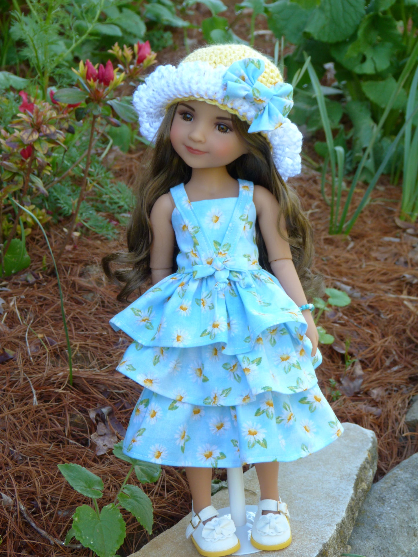 Spring Daisy Outfit Handmade to fit 14.5 Inch Ruby Red Fashion Friends Doll