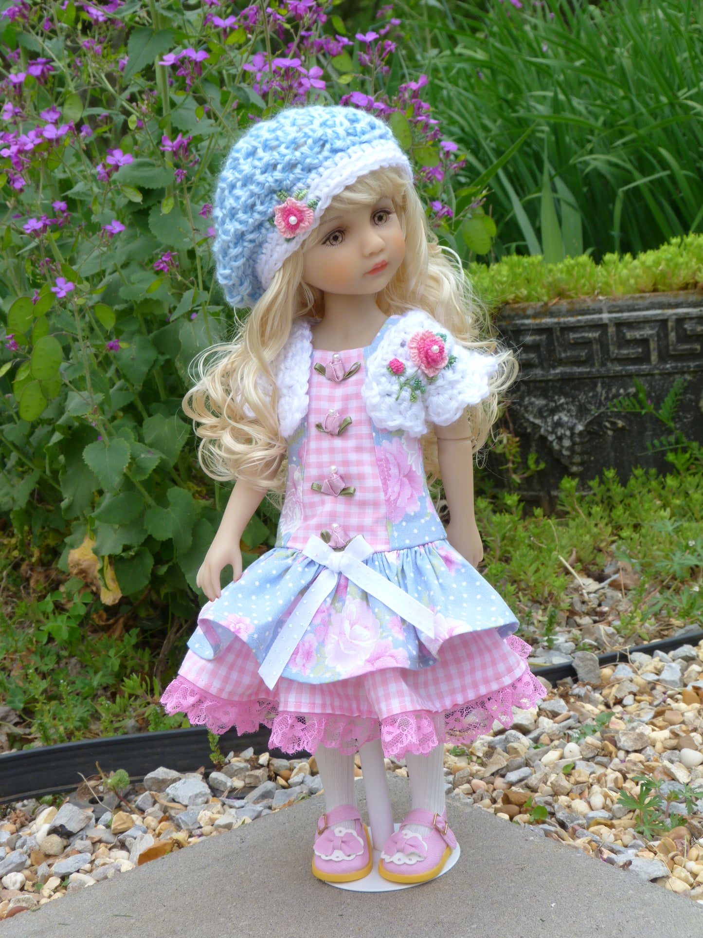 Spring Rose Outfit Handmade to fit 14.5 Inch Ruby Red Fashion Friends Doll