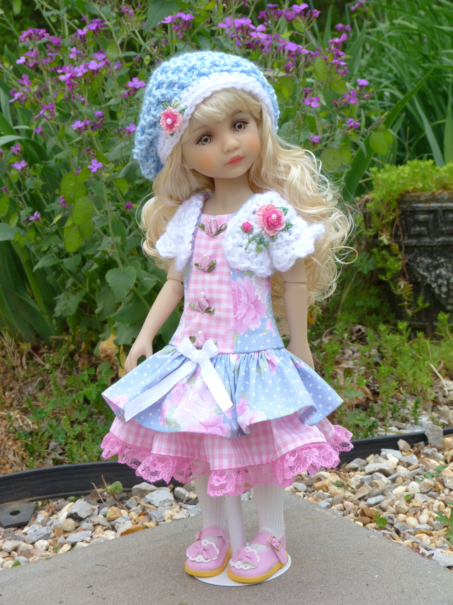 Spring Rose Outfit Handmade to fit 14.5 Inch Ruby Red Fashion Friends Doll