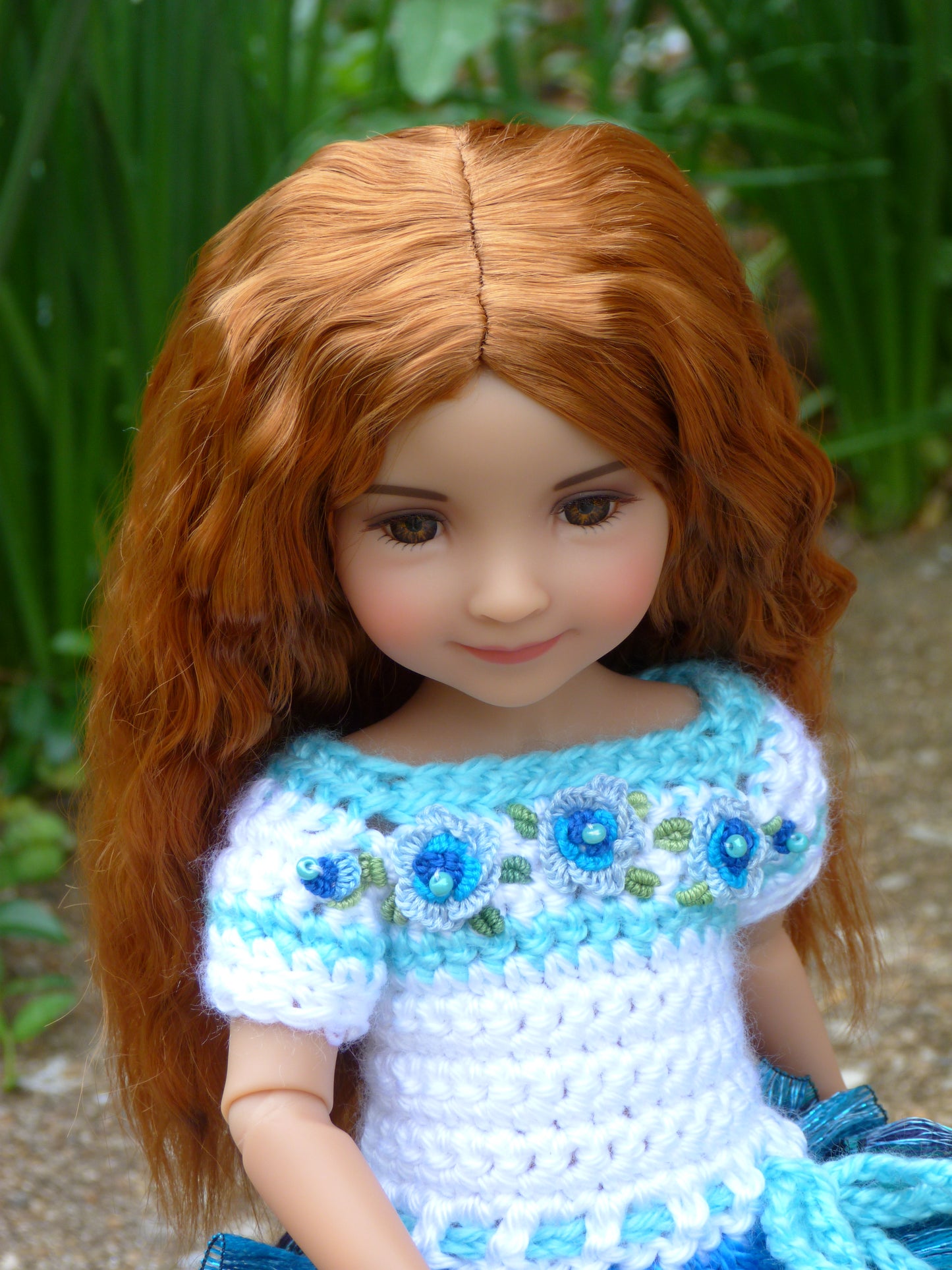 Seaside Rose Outfit Handmade to fit 14.5 Inch Ruby Red Fashion Friends Doll