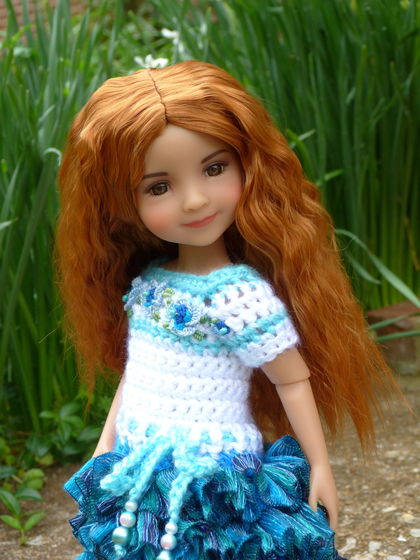 Seaside Rose Outfit Handmade to fit 14.5 Inch Ruby Red Fashion Friends Doll