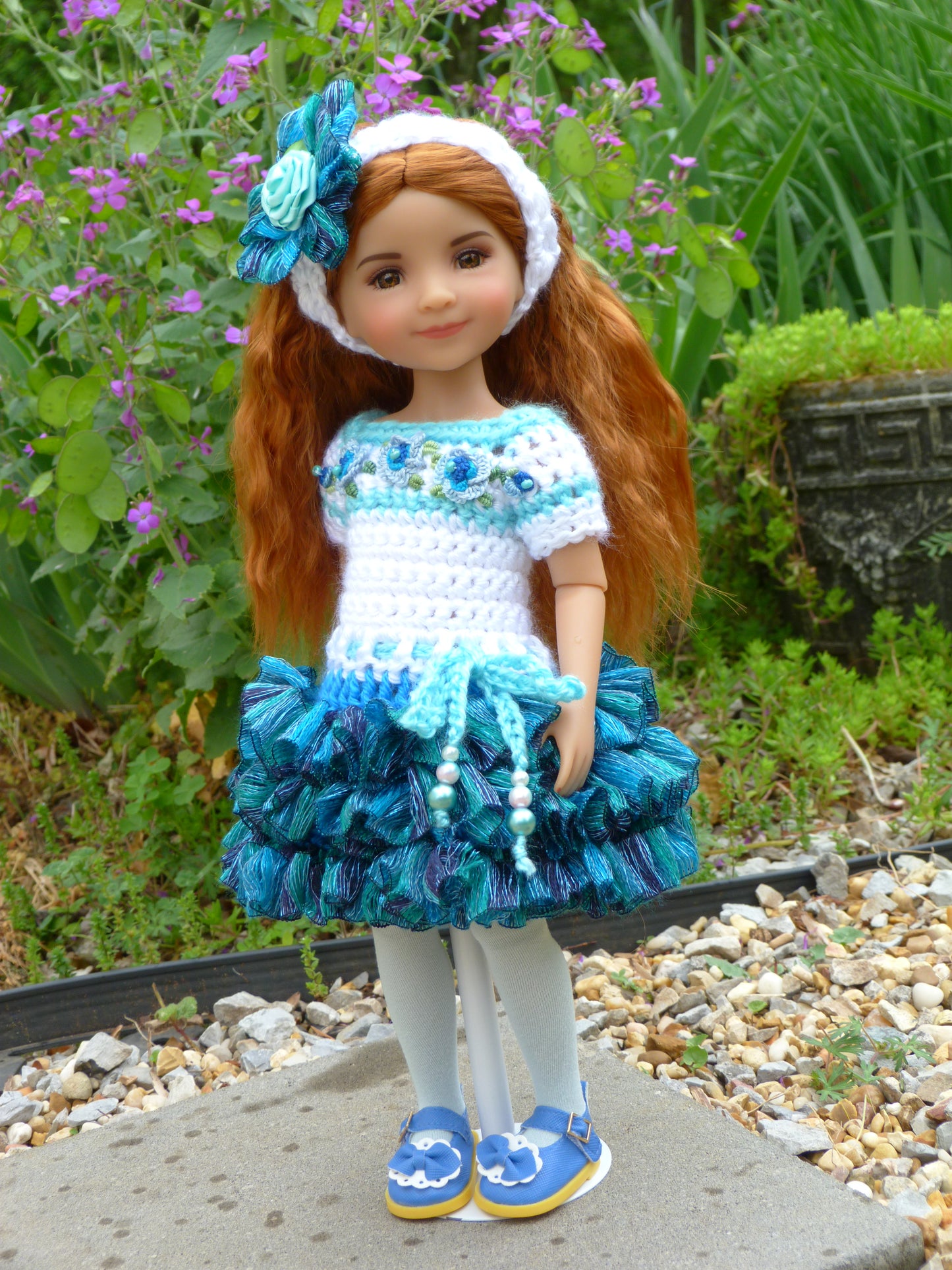 Seaside Rose Outfit Handmade to fit 14.5 Inch Ruby Red Fashion Friends Doll