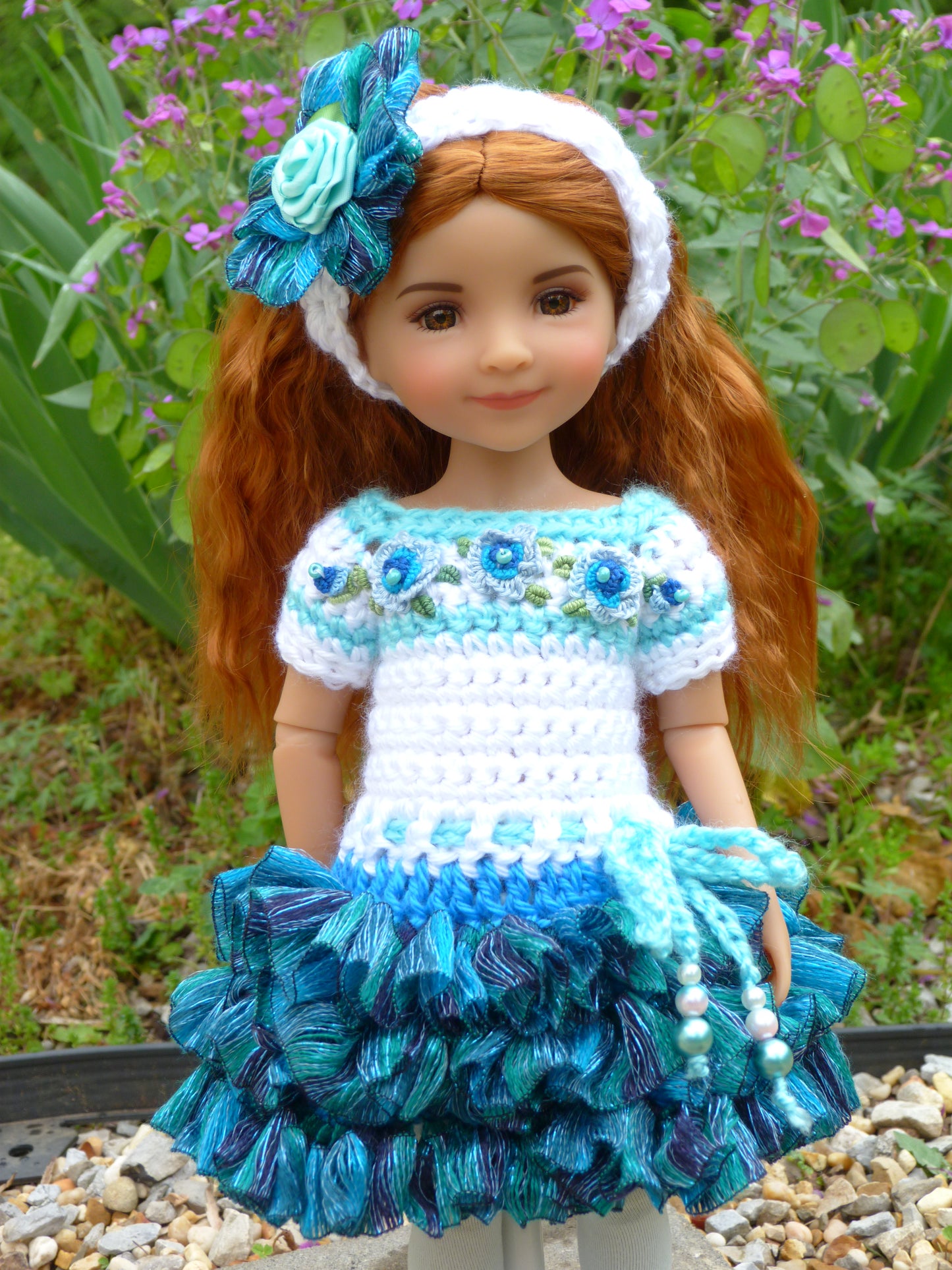 Seaside Rose Outfit Handmade to fit 14.5 Inch Ruby Red Fashion Friends Doll