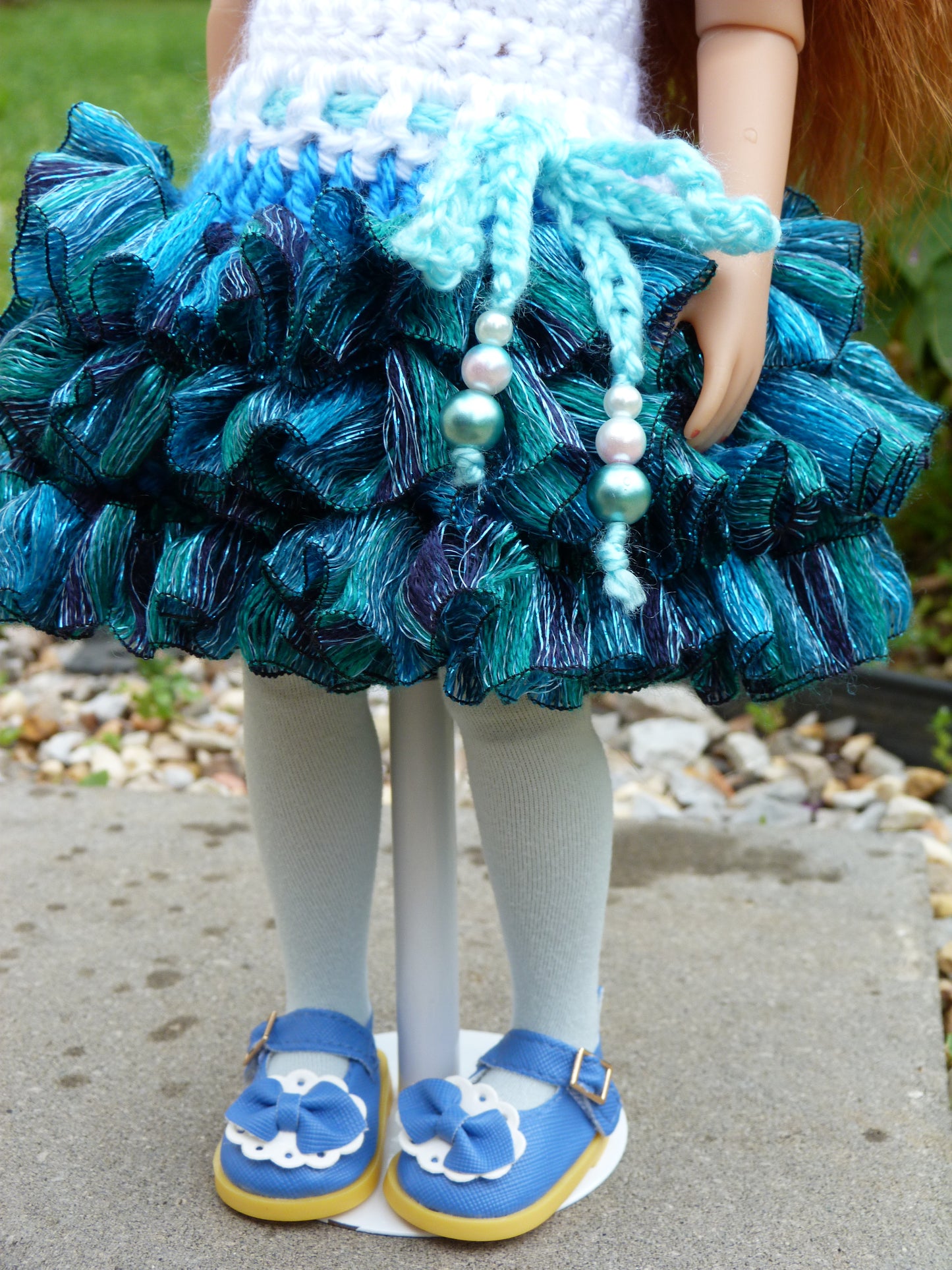 Seaside Rose Outfit Handmade to fit 14.5 Inch Ruby Red Fashion Friends Doll