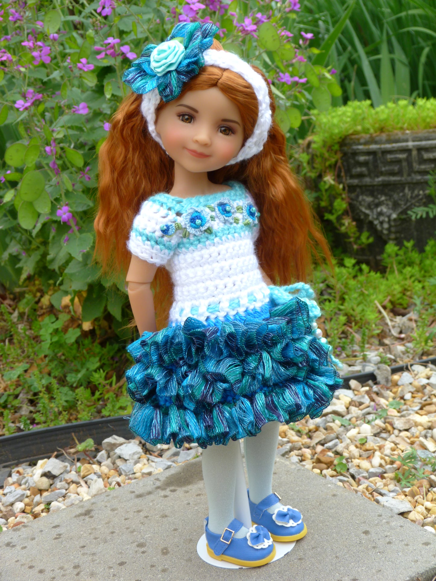 Seaside Rose Outfit Handmade to fit 14.5 Inch Ruby Red Fashion Friends Doll