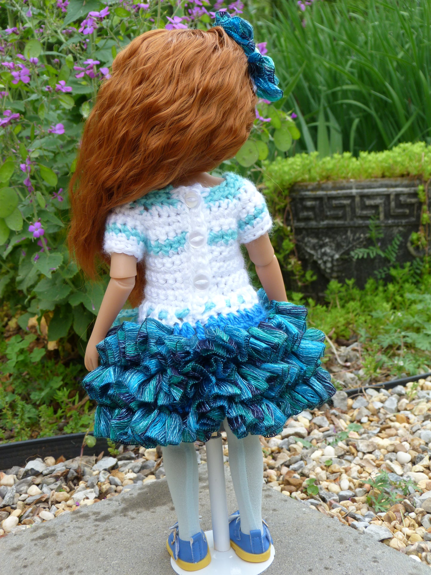 Seaside Rose Outfit Handmade to fit 14.5 Inch Ruby Red Fashion Friends Doll