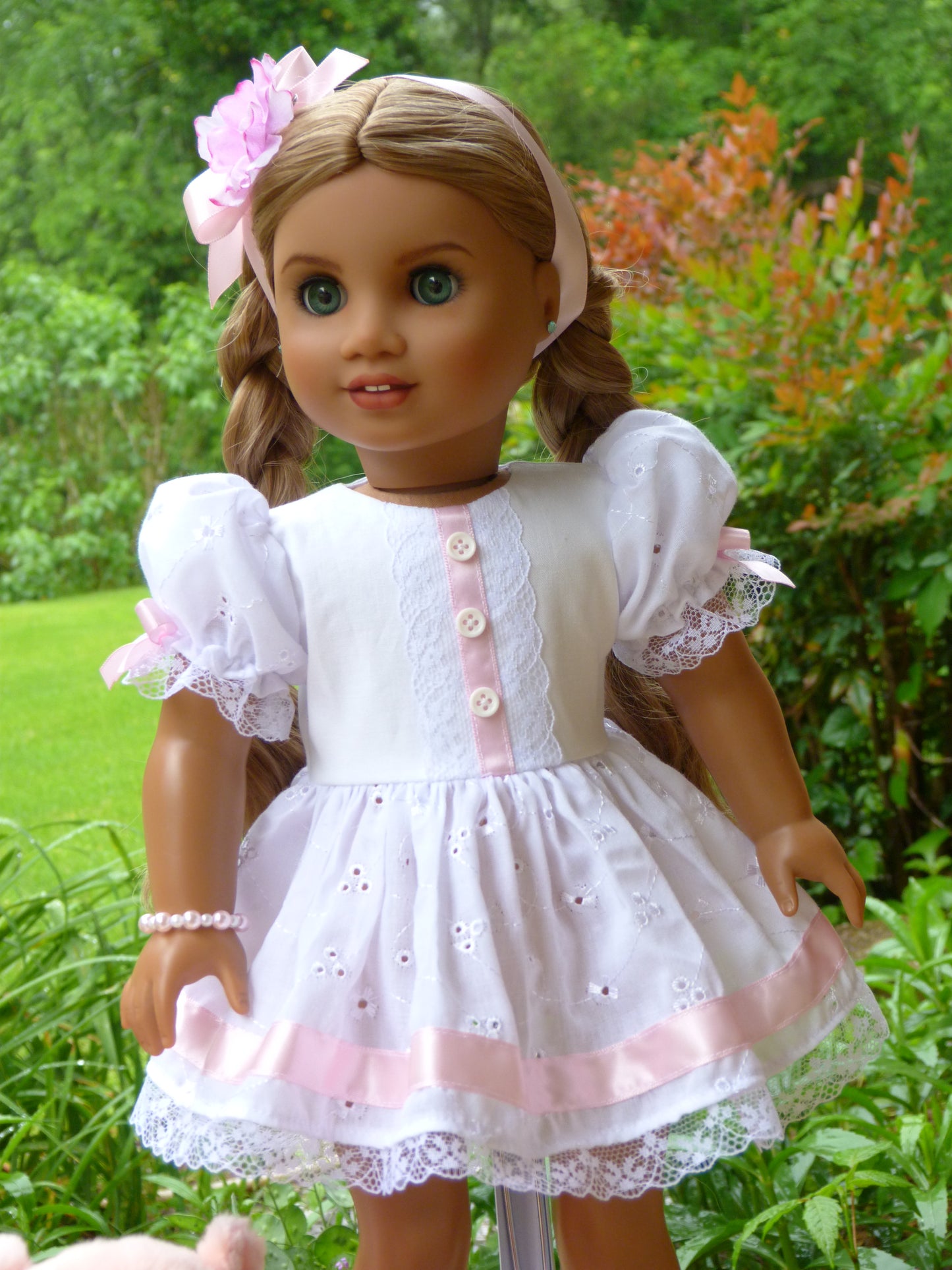 Spring Piglet Ensemble for 18 Inch American Doll
