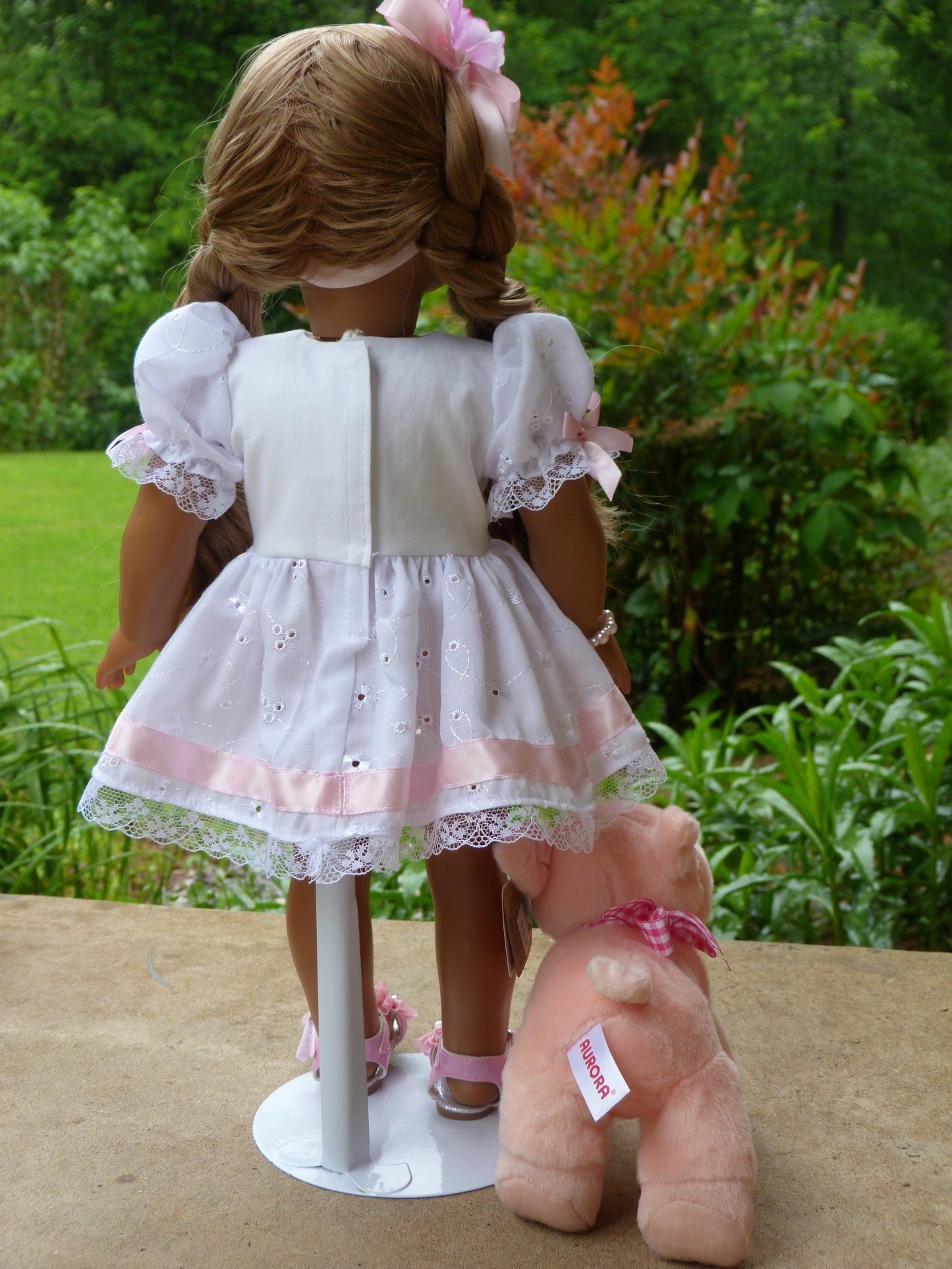 Spring Piglet Ensemble for 18 Inch American Doll