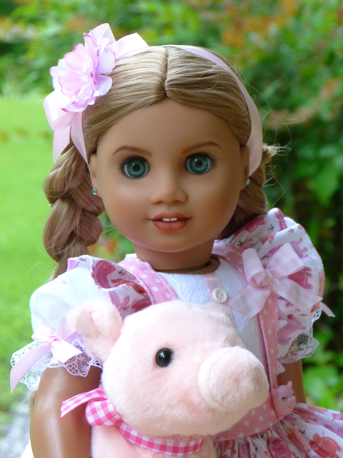 Spring Piglet Ensemble for 18 Inch American Doll