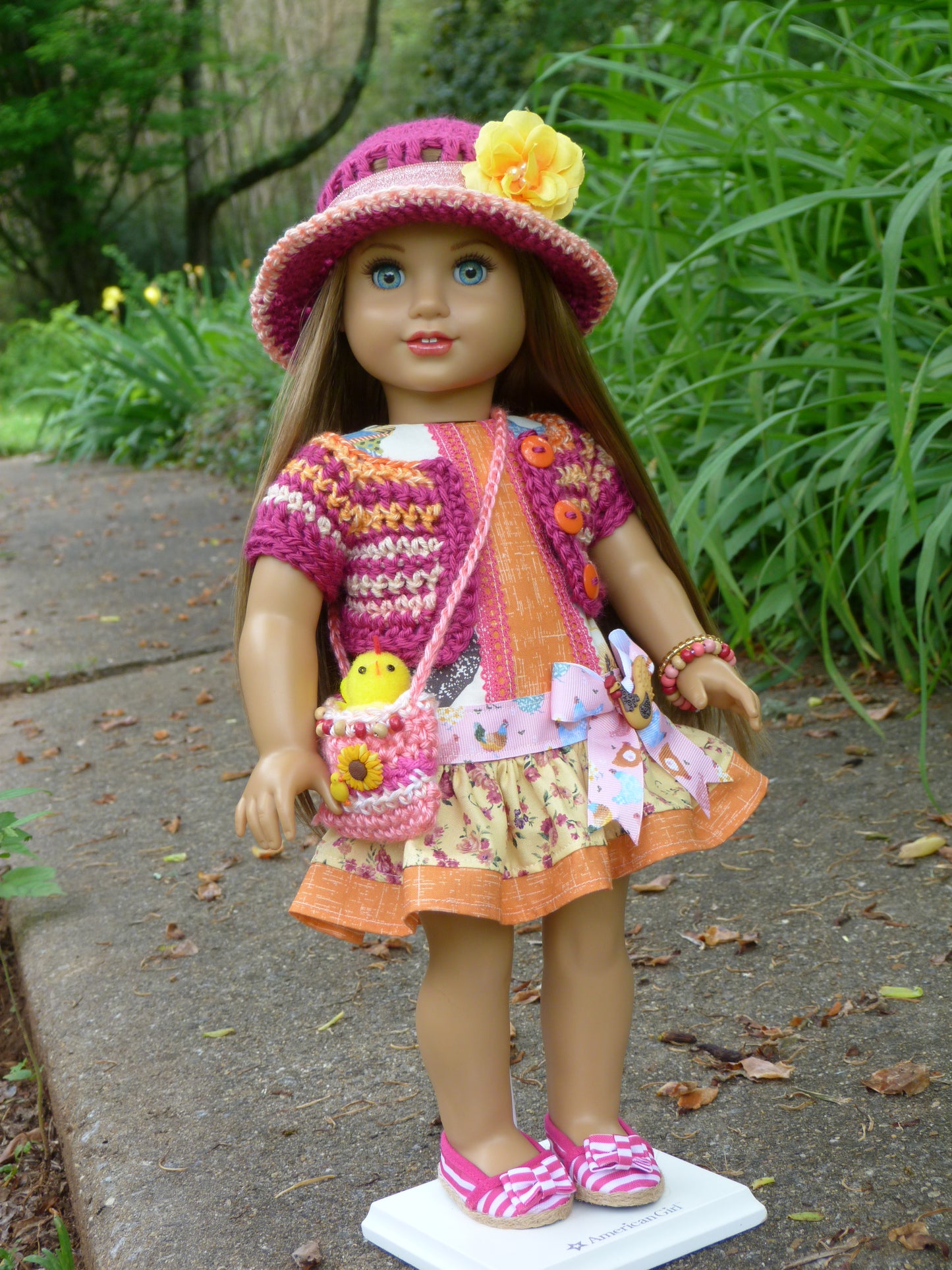 Spring Chicken Outfit for 18 Inch Doll