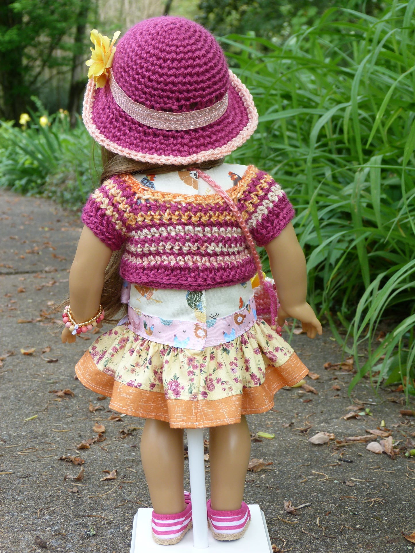 Spring Chicken Outfit for 18 Inch Doll