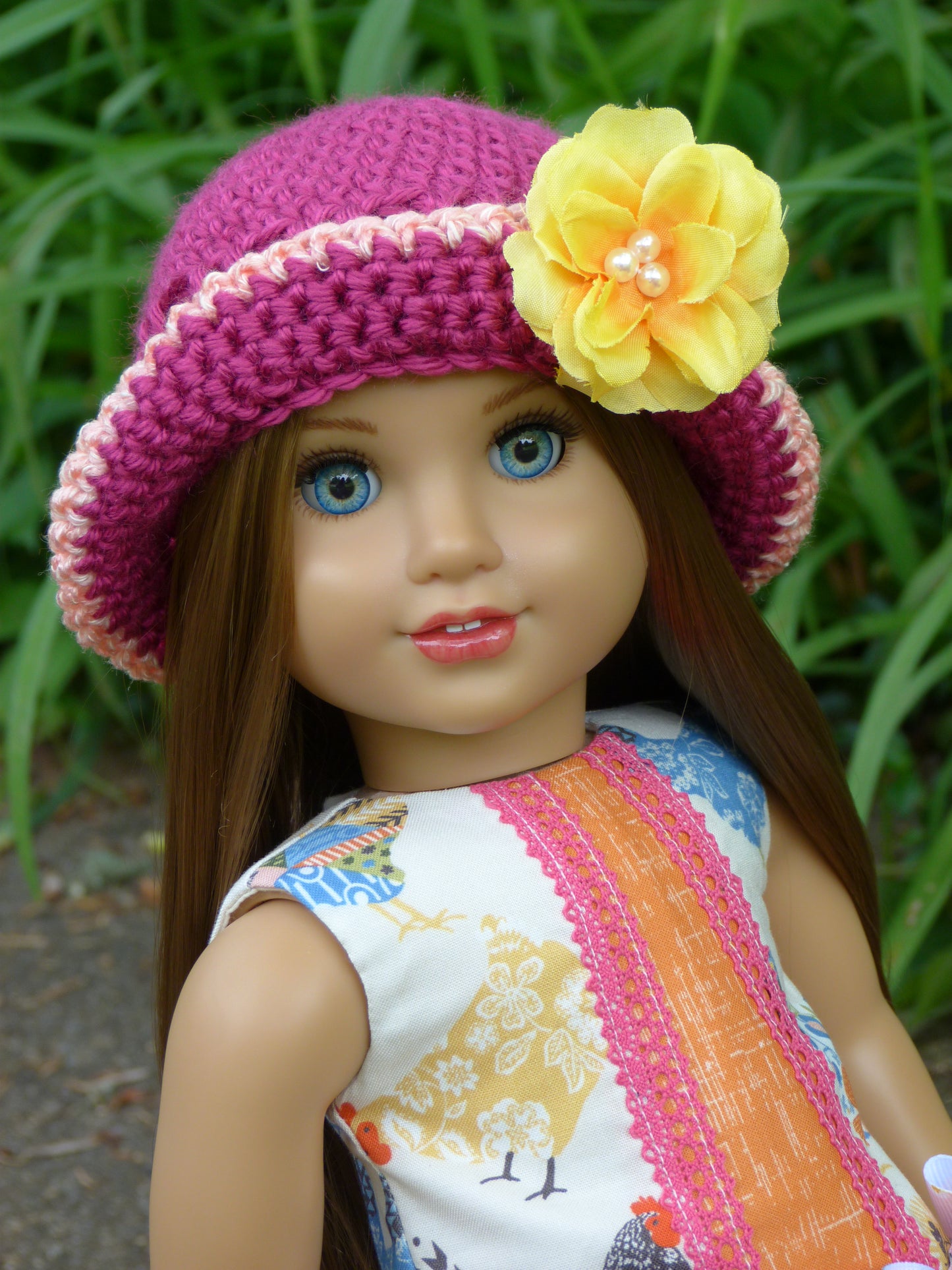 Spring Chicken Outfit for 18 Inch Doll