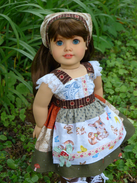 Summer Forest Outfit for 18 Inch Doll