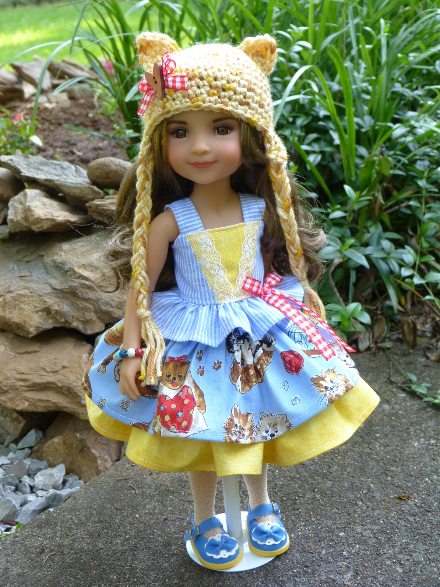 Playful Kitten Outfit Handmade to fit 14.5 Inch Ruby Red Fashion Friends Doll