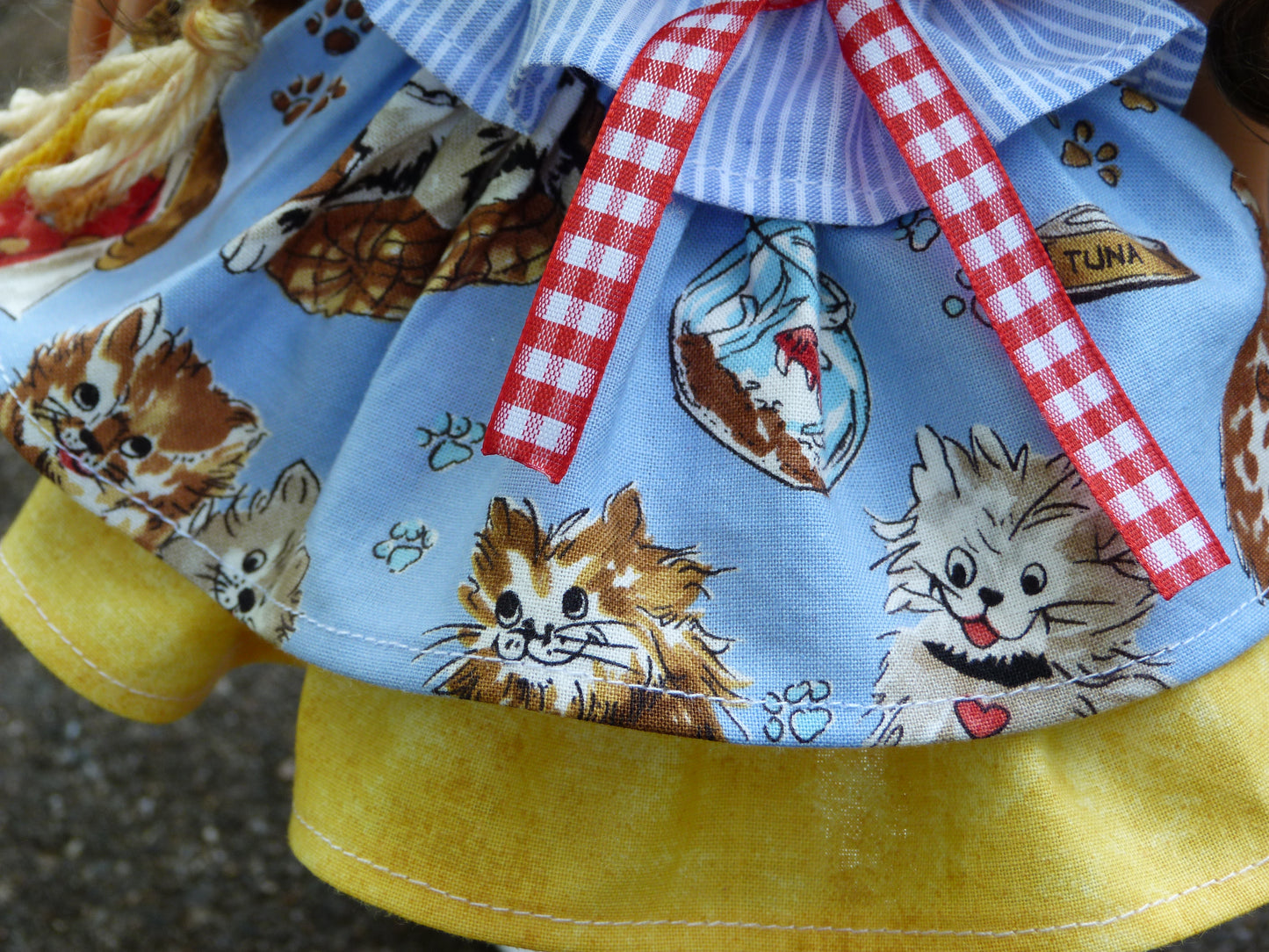 Playful Kitten Outfit Handmade to fit 14.5 Inch Ruby Red Fashion Friends Doll