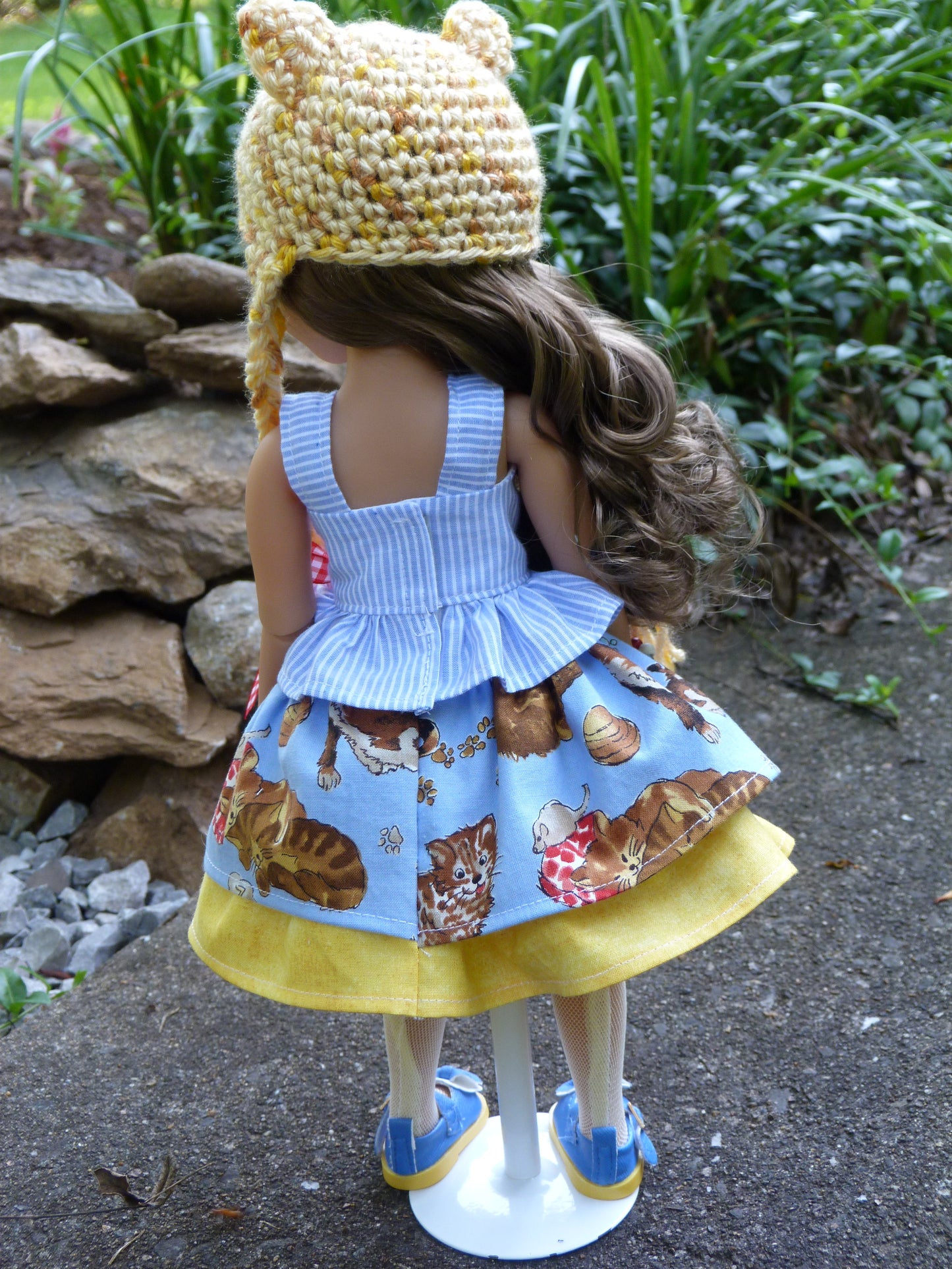 Playful Kitten Outfit Handmade to fit 14.5 Inch Ruby Red Fashion Friends Doll
