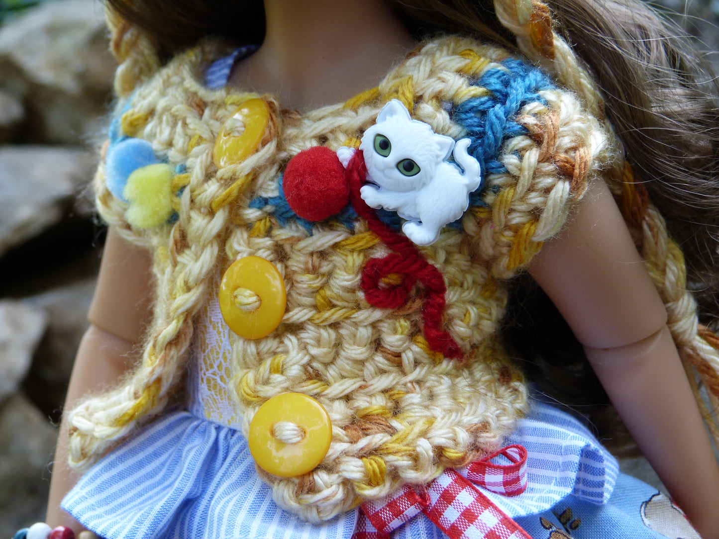 Playful Kitten Outfit Handmade to fit 14.5 Inch Ruby Red Fashion Friends Doll