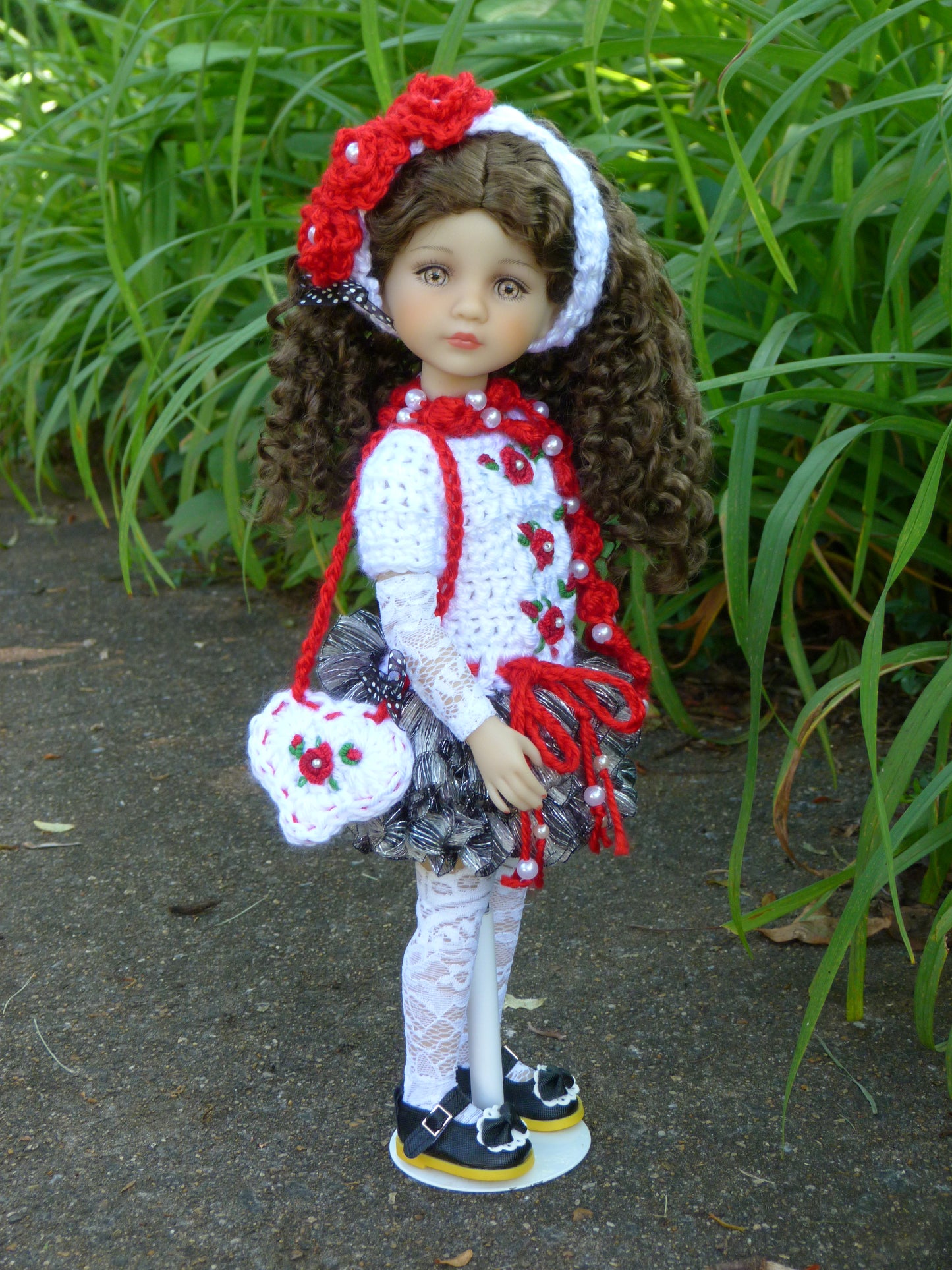 Rambling Rose Outfit Handmade to fit 14.5 Inch Ruby Red Fashion Friends Doll