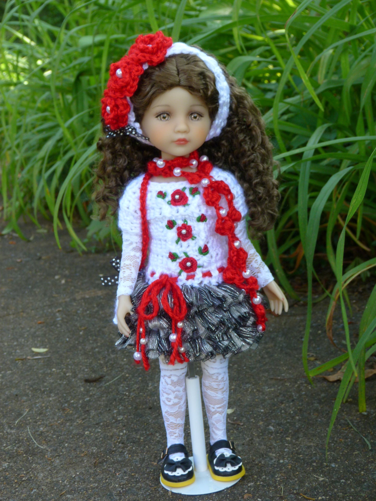 Rambling Rose Outfit Handmade to fit 14.5 Inch Ruby Red Fashion Friends Doll