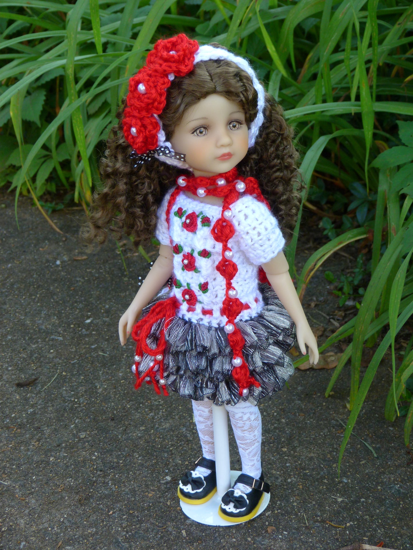 Rambling Rose Outfit Handmade to fit 14.5 Inch Ruby Red Fashion Friends Doll