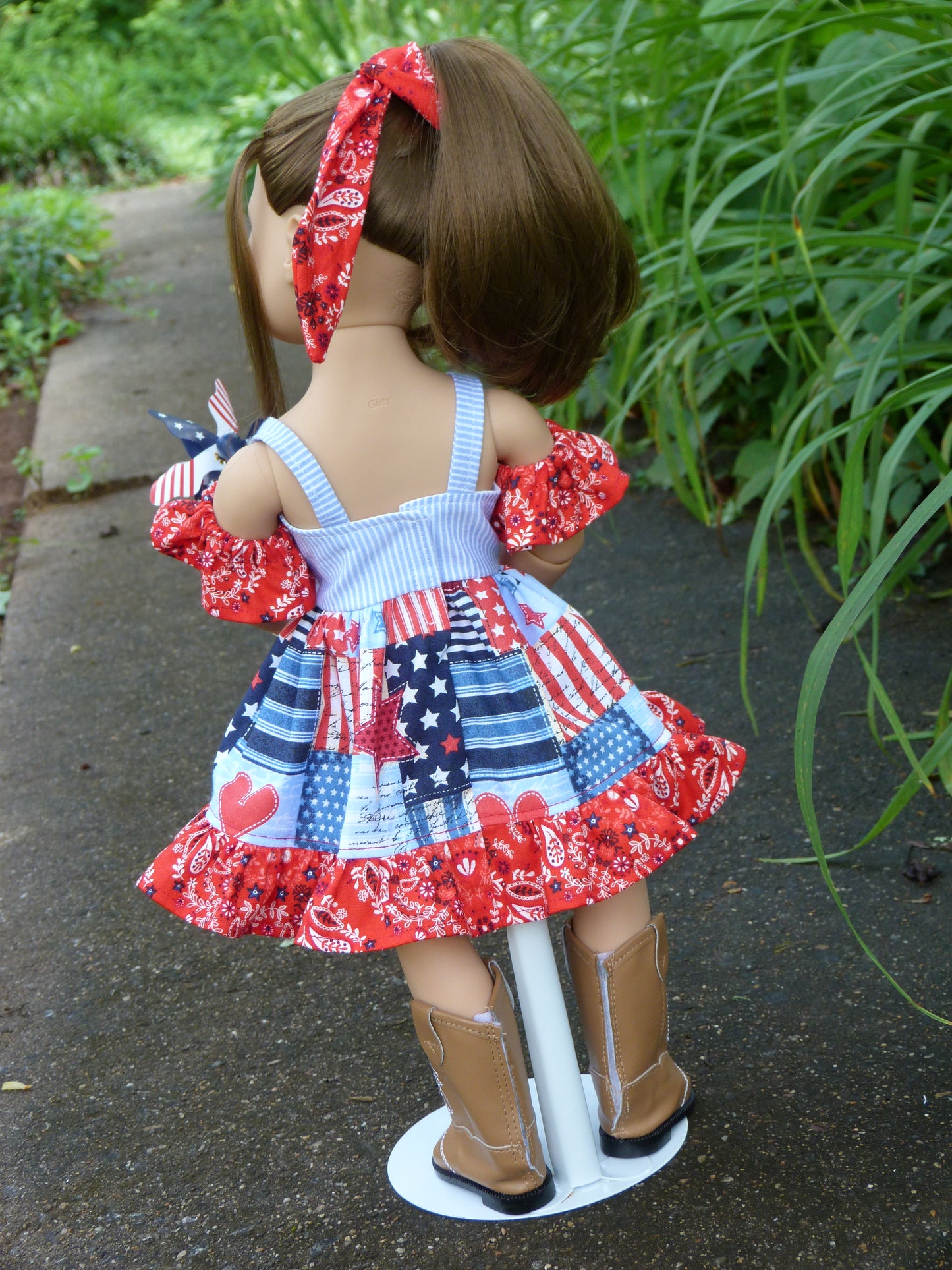 Independence Day - Patriotic Outfit Handmade to fit 19.5 Inch Happy Kidz Doll