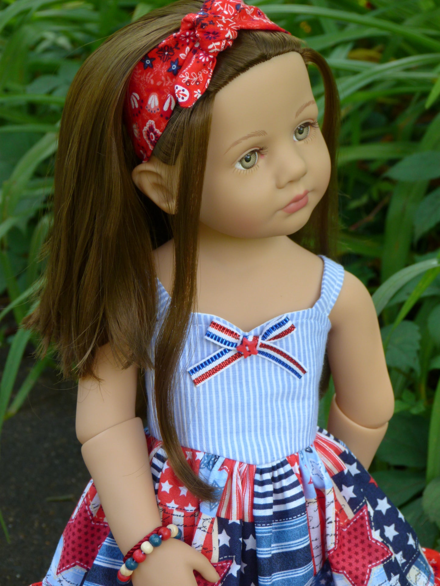 Independence Day - Patriotic Outfit Handmade to fit 19.5 Inch Happy Kidz Doll