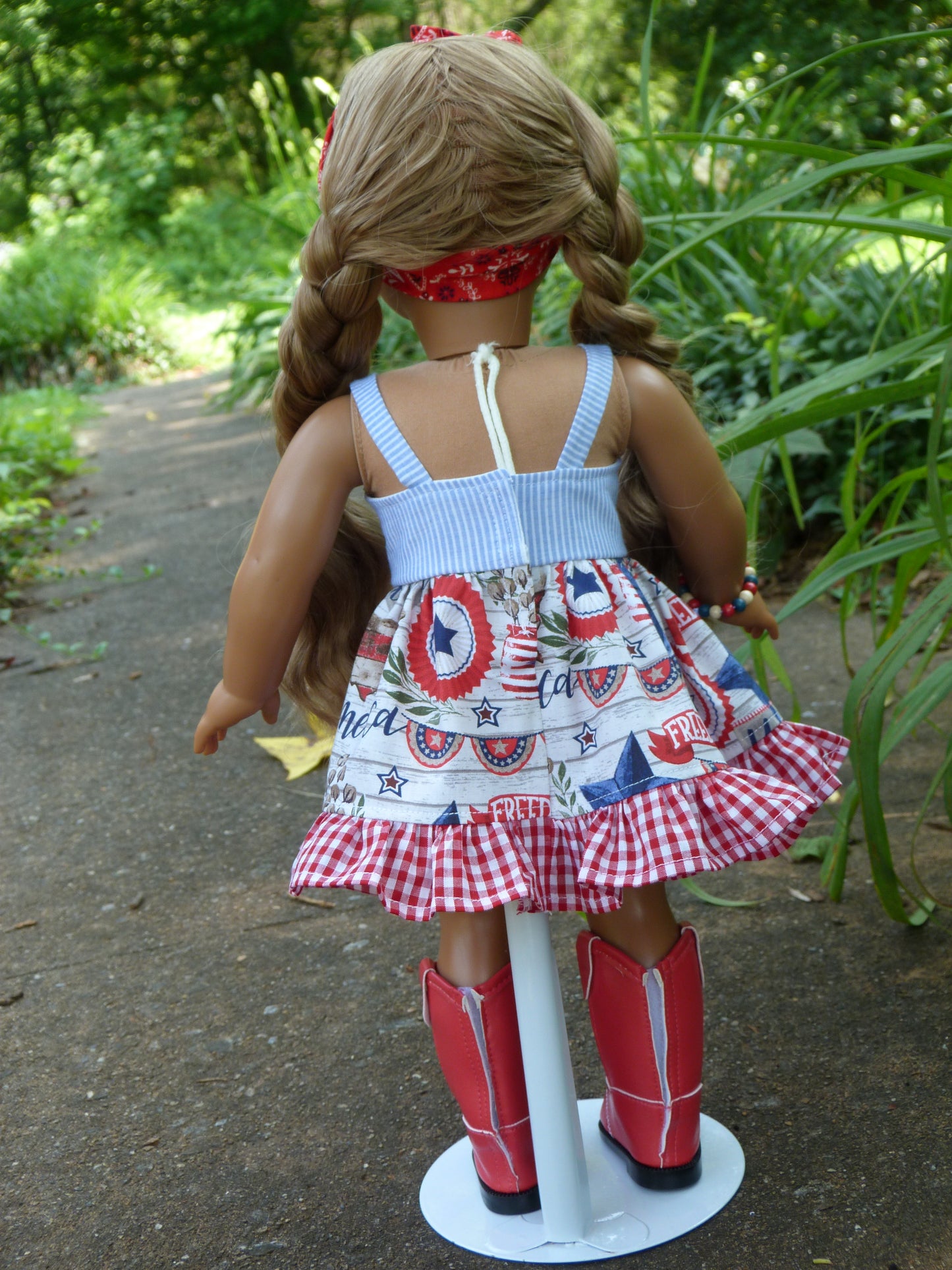 Independence Day - Patriotic Outfit Handmade to fit 18 Inch American Doll