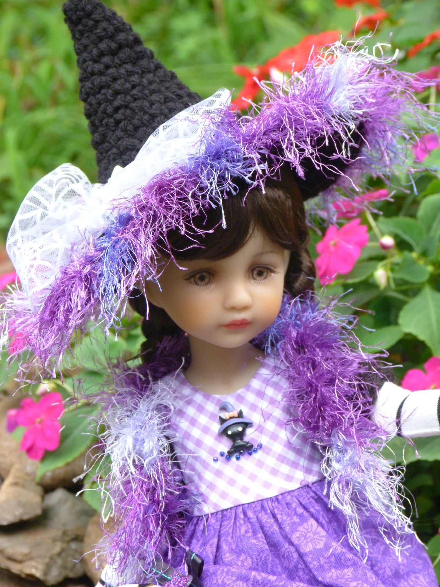 Ghostly Halloween Witch Outfit Handmade to fit Ruby Red Fashion Friends Doll