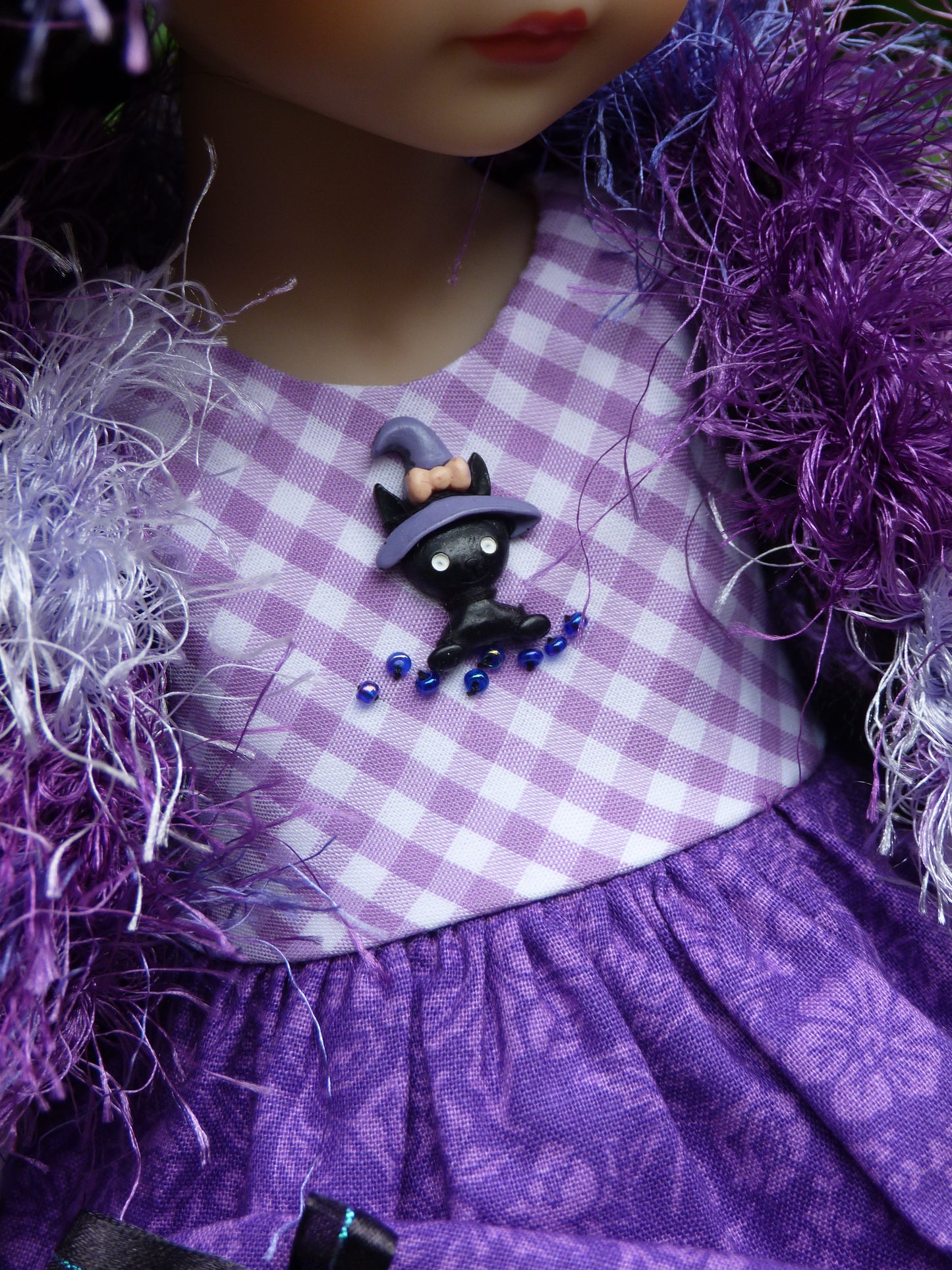 Ghostly Halloween Witch Outfit Handmade to fit Ruby Red Fashion Friends Doll