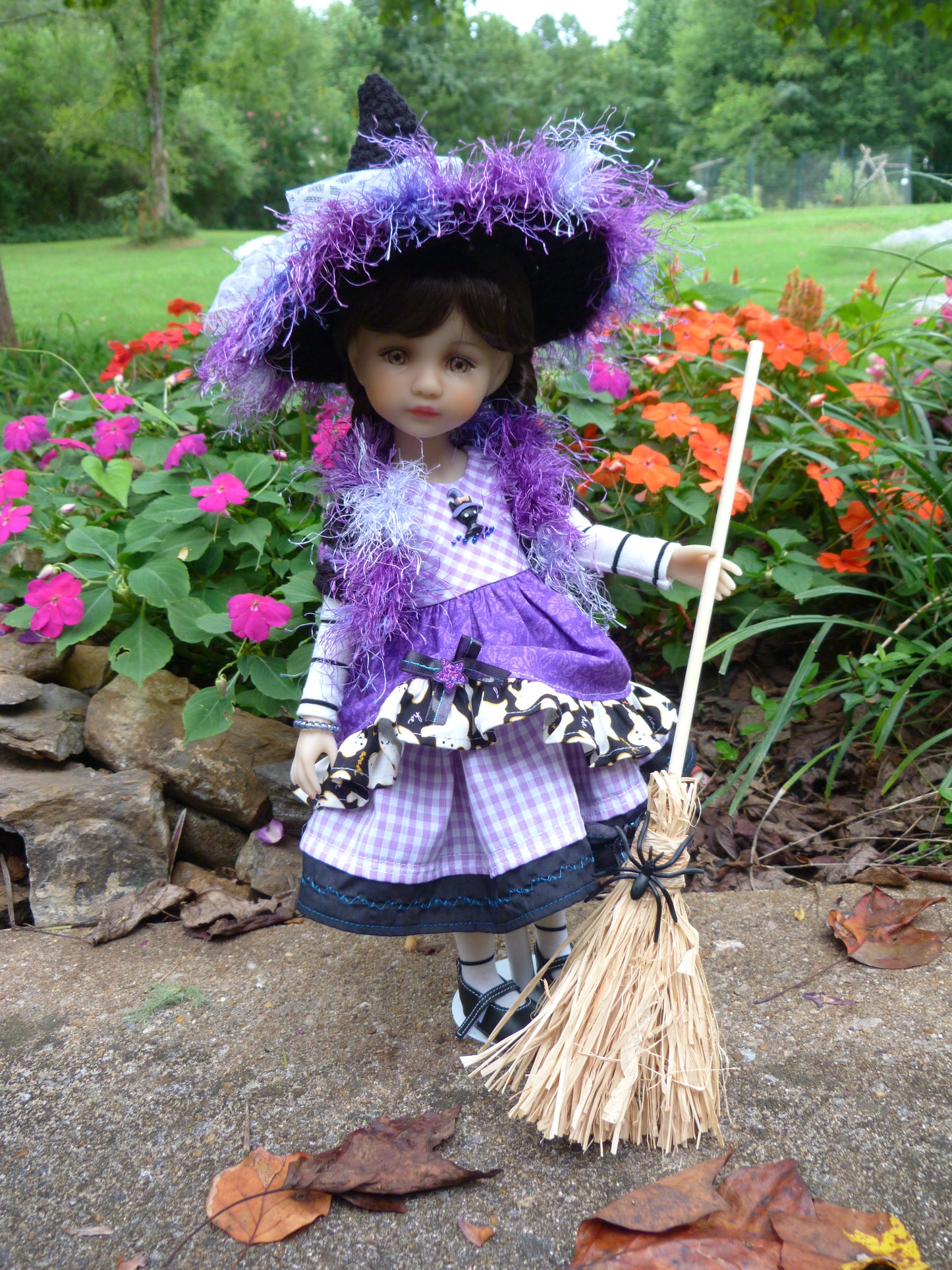 Ghostly Halloween Witch Outfit Handmade to fit Ruby Red Fashion Friends Doll