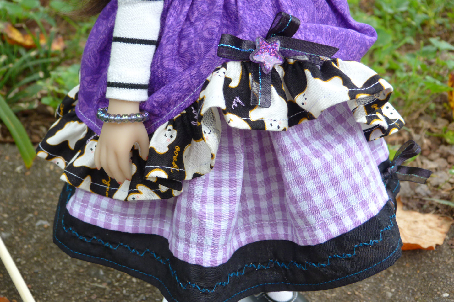 Ghostly Halloween Witch Outfit Handmade to fit Ruby Red Fashion Friends Doll