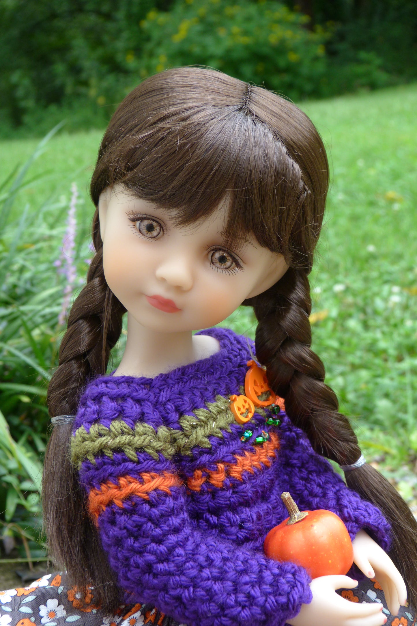 Jack-o'-lantern Halloween Outfit Handmade to fit Ruby Red Fashion Friends Doll