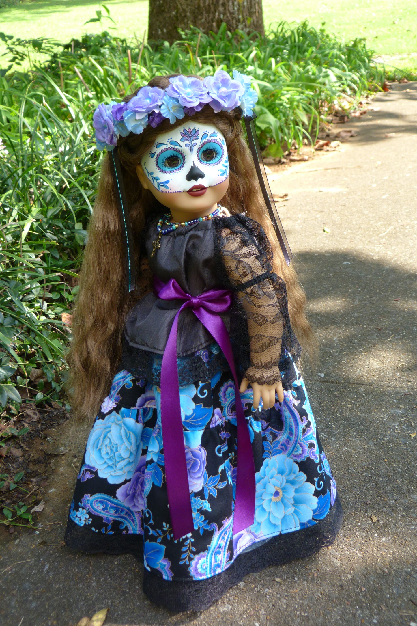 OOAK American Girl Doll - Halloween - Custom Day of the Dead - Día de los Muertos