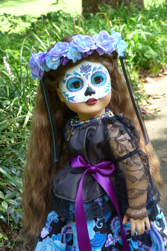 OOAK American Girl Doll - Halloween - Custom Day of the Dead - Día de los Muertos