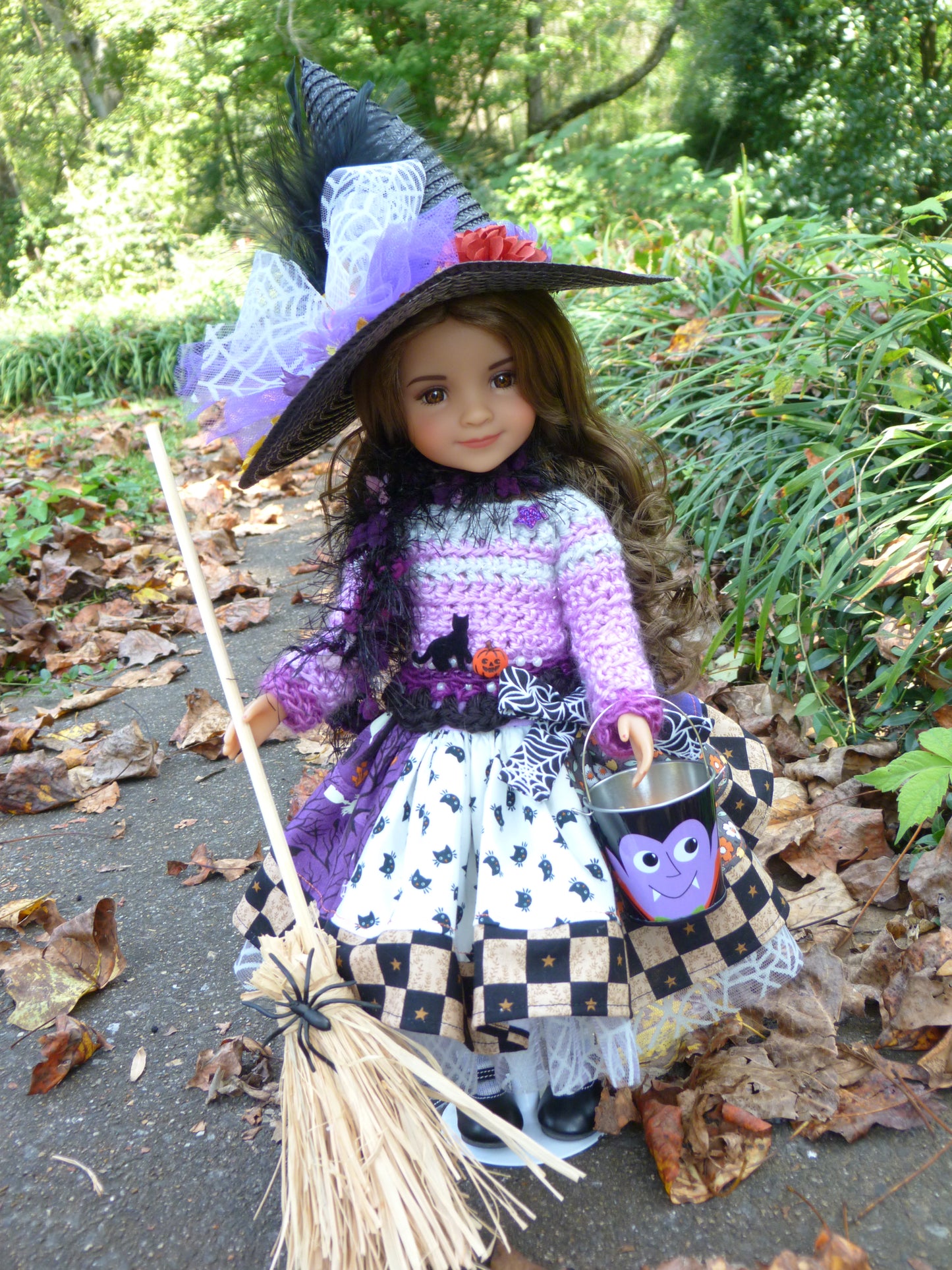 Spooky Halloween Witch Outfit Handmade to fit Ruby Red Fashion Friends Doll