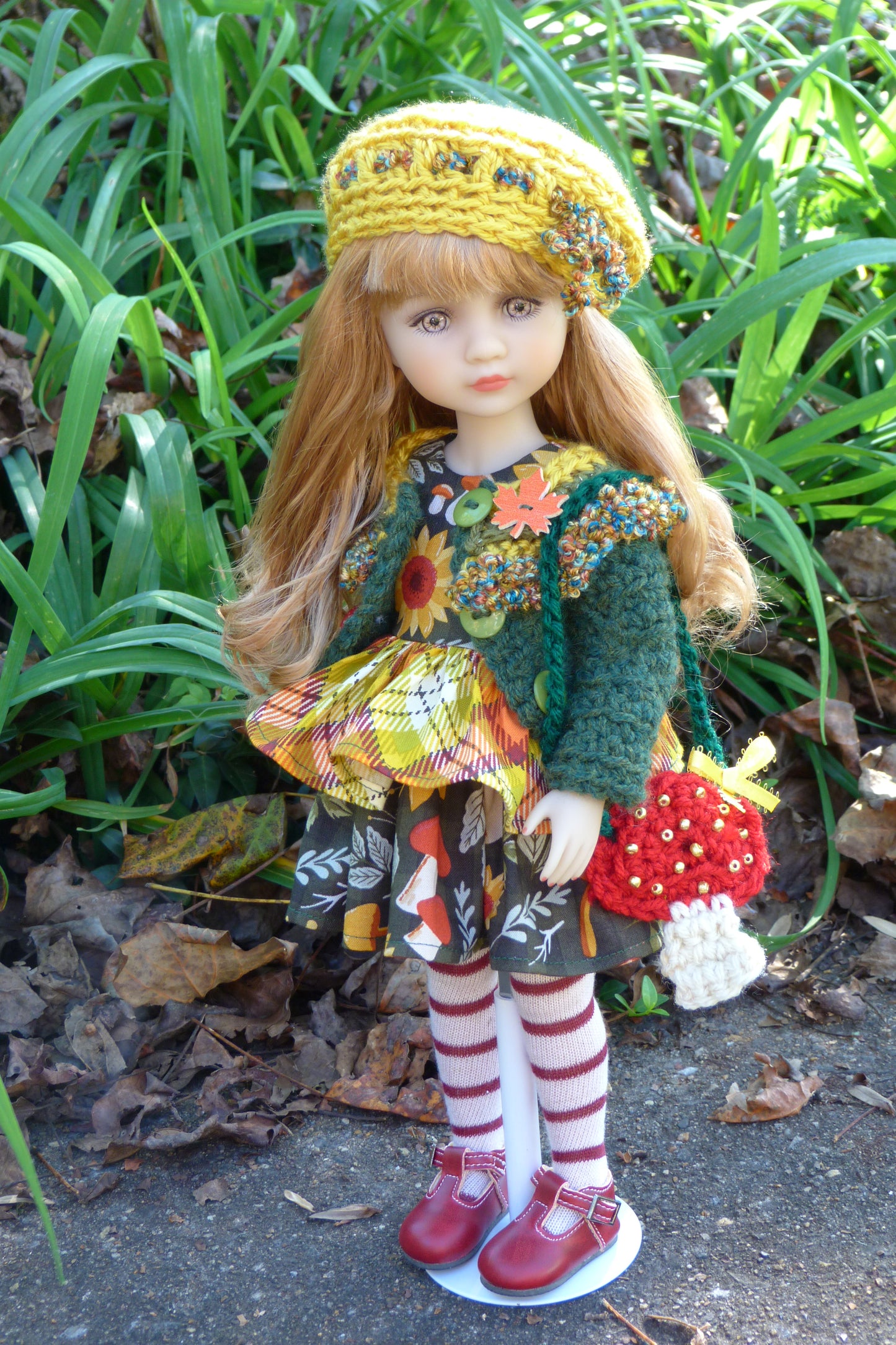 Fall Forest Outfit - Handmade to fit Ruby Red Fashion Friends Doll - Autumn Ensemble