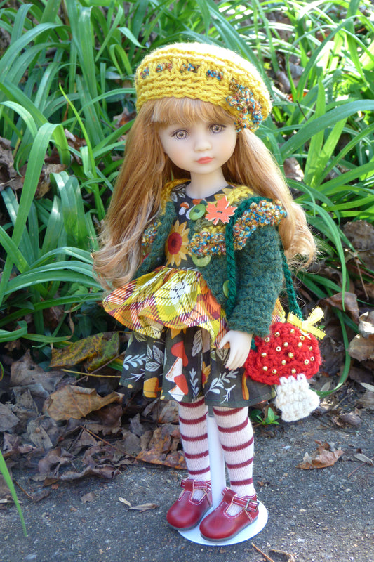 Fall Forest Outfit - Handmade to fit Ruby Red Fashion Friends Doll - Autumn Ensemble