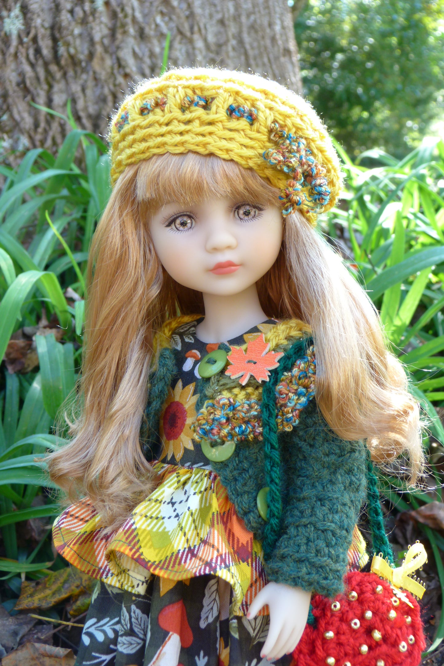 Fall Forest Outfit - Handmade to fit Ruby Red Fashion Friends Doll - Autumn Ensemble