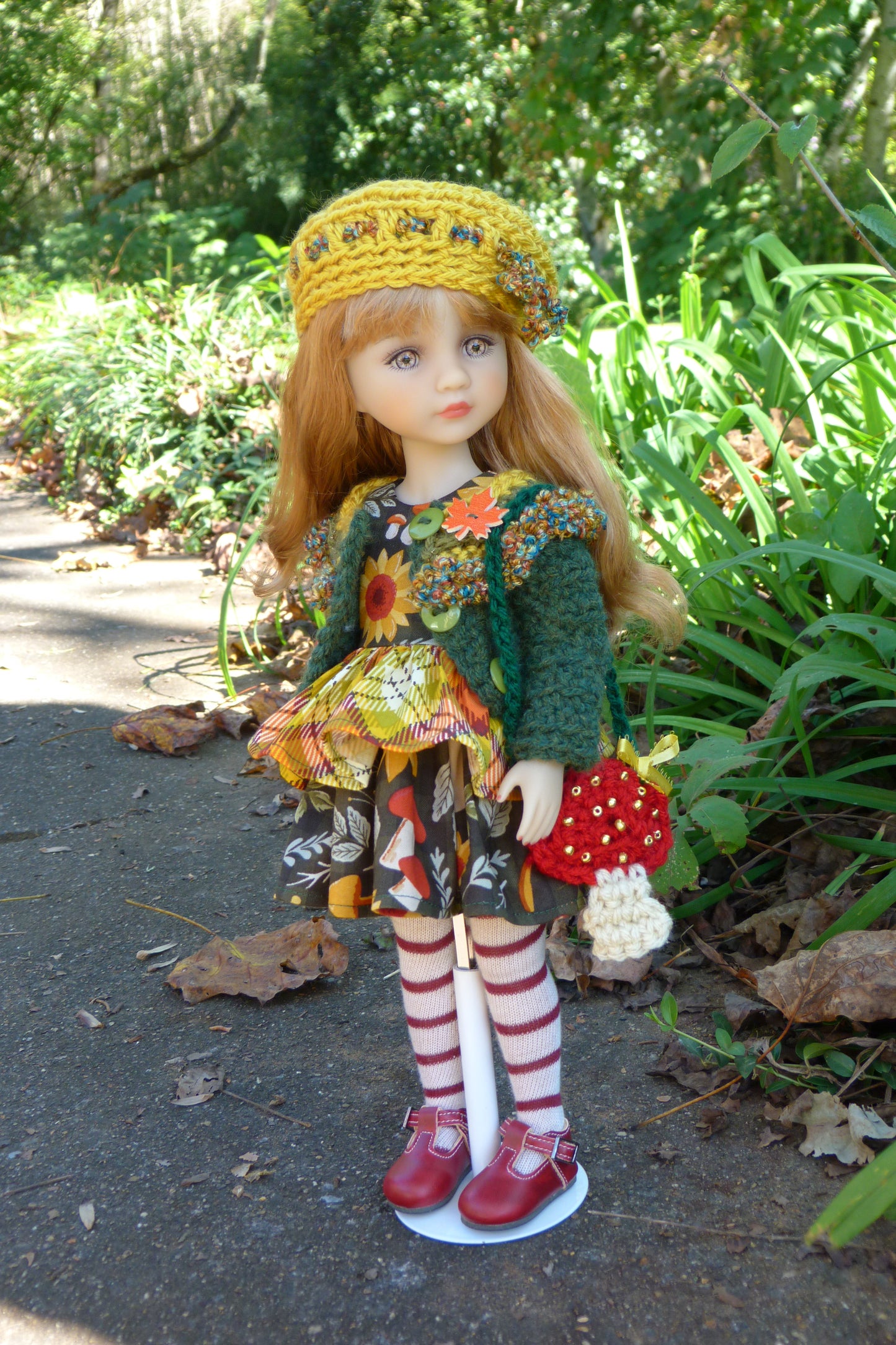 Fall Forest Outfit - Handmade to fit Ruby Red Fashion Friends Doll - Autumn Ensemble