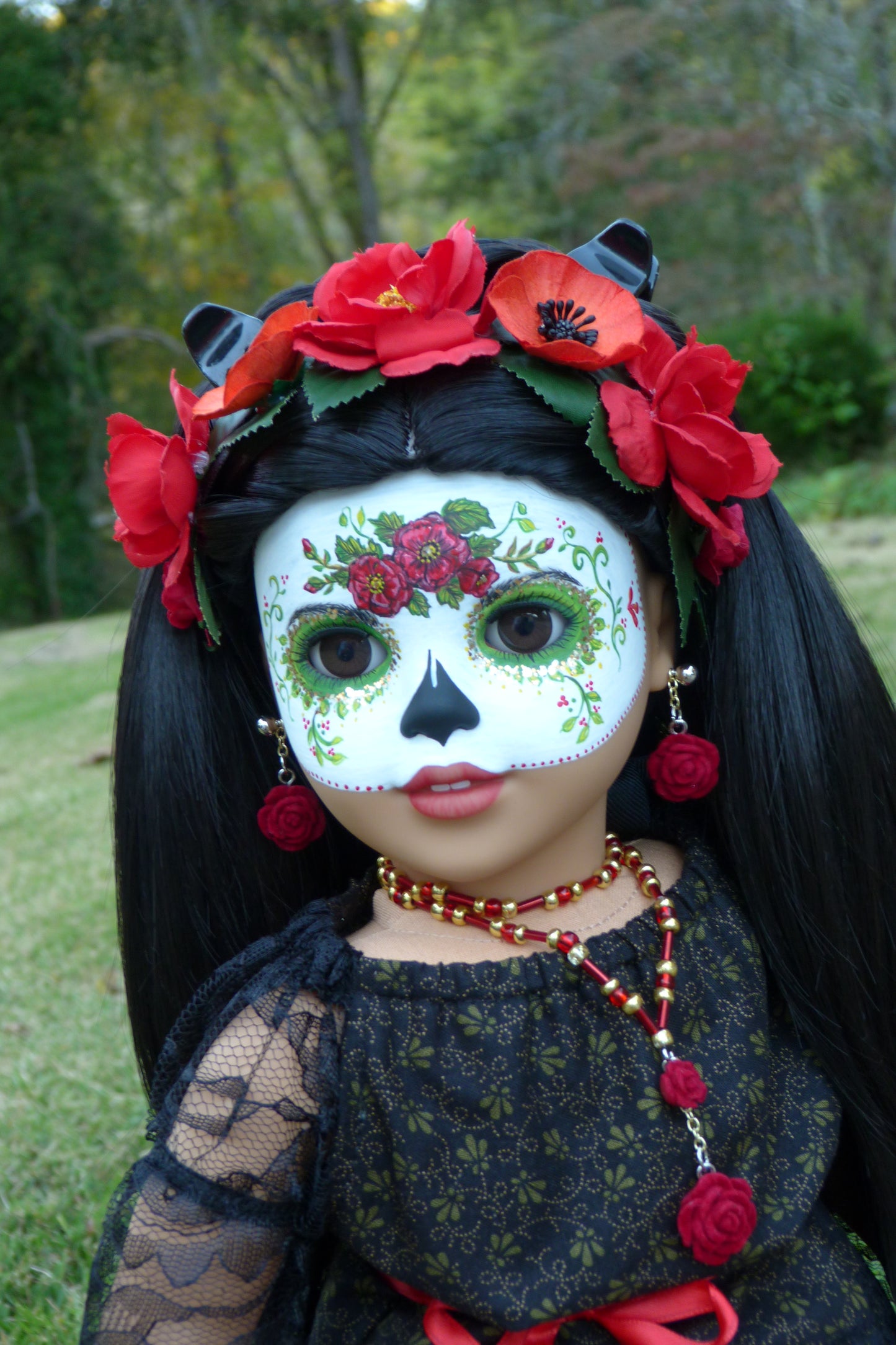 OOAK Day of the Dead American Girl Doll - Esmeralda