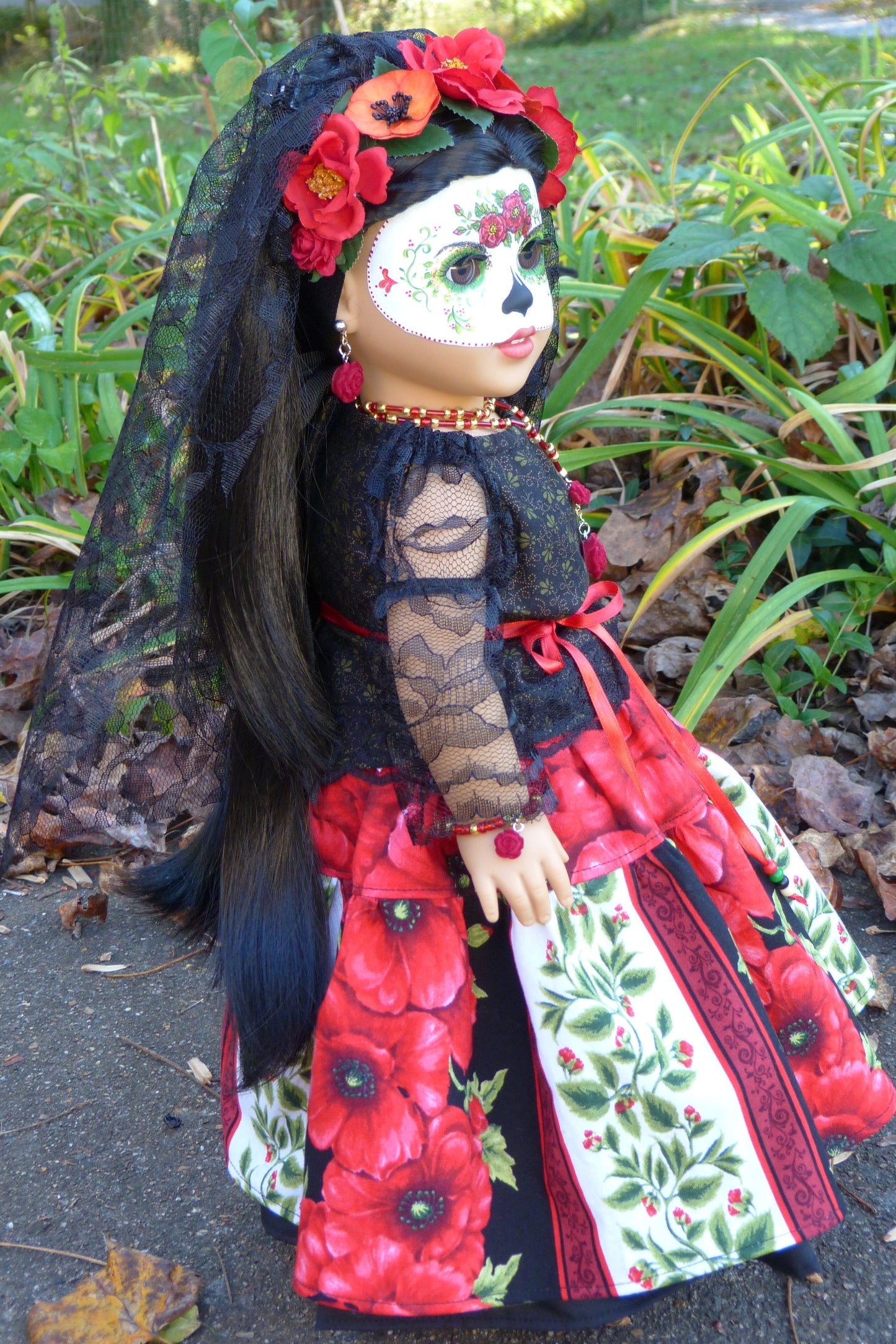 OOAK Day of the Dead American Girl Doll - Esmeralda