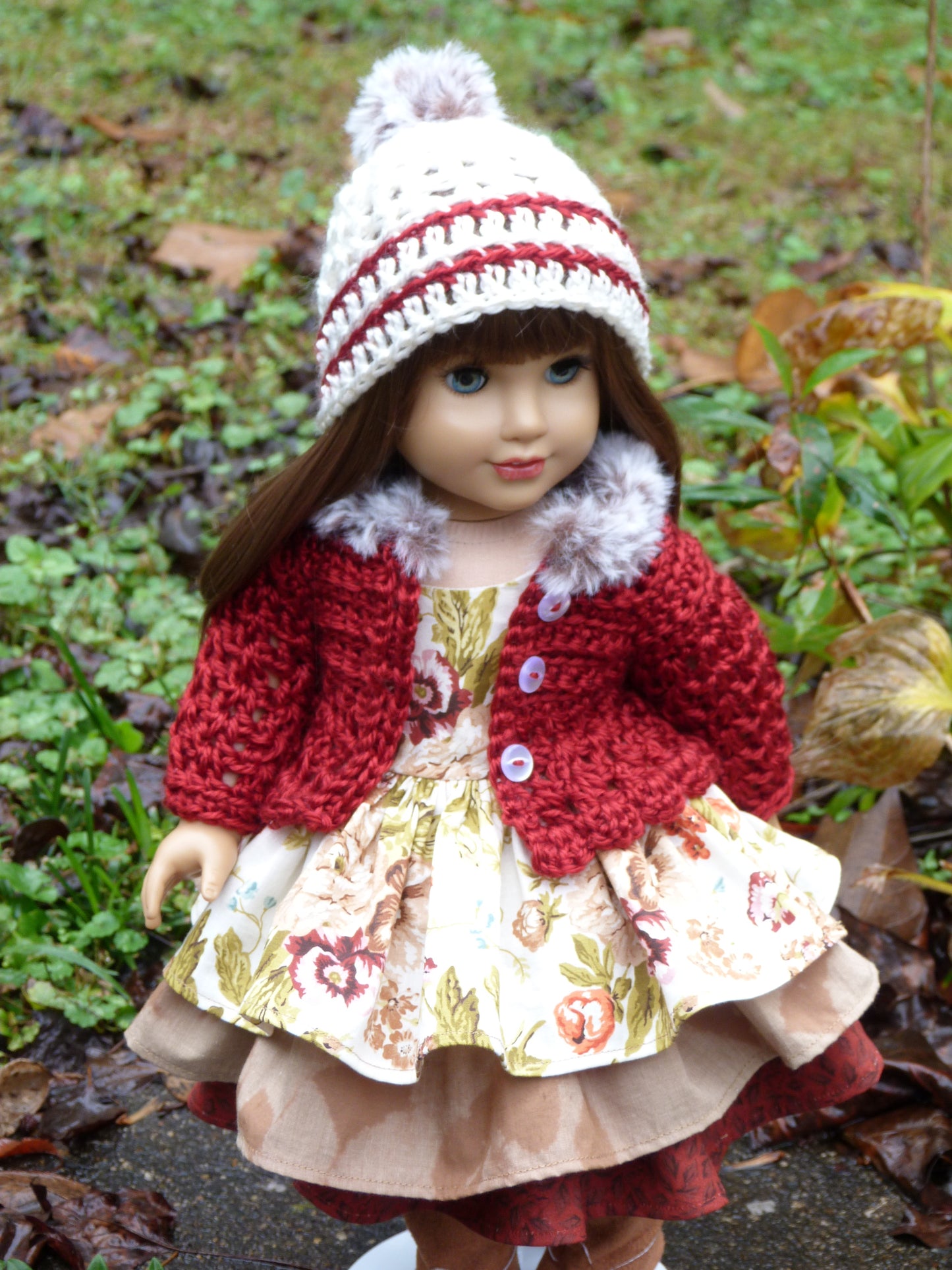 Autumn Outfit Handmade to fit 18 Inch American Doll