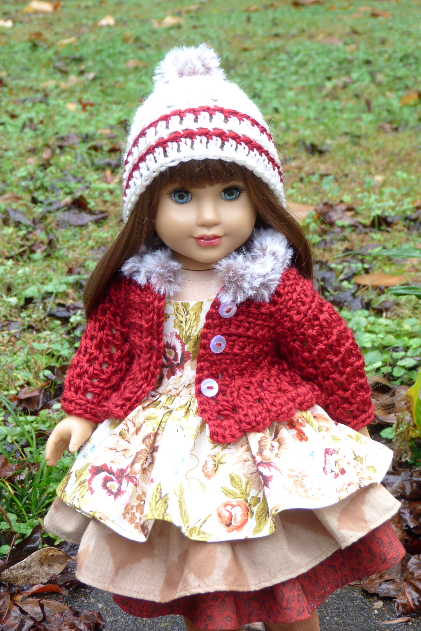 Autumn Outfit Handmade to fit 18 Inch American Doll