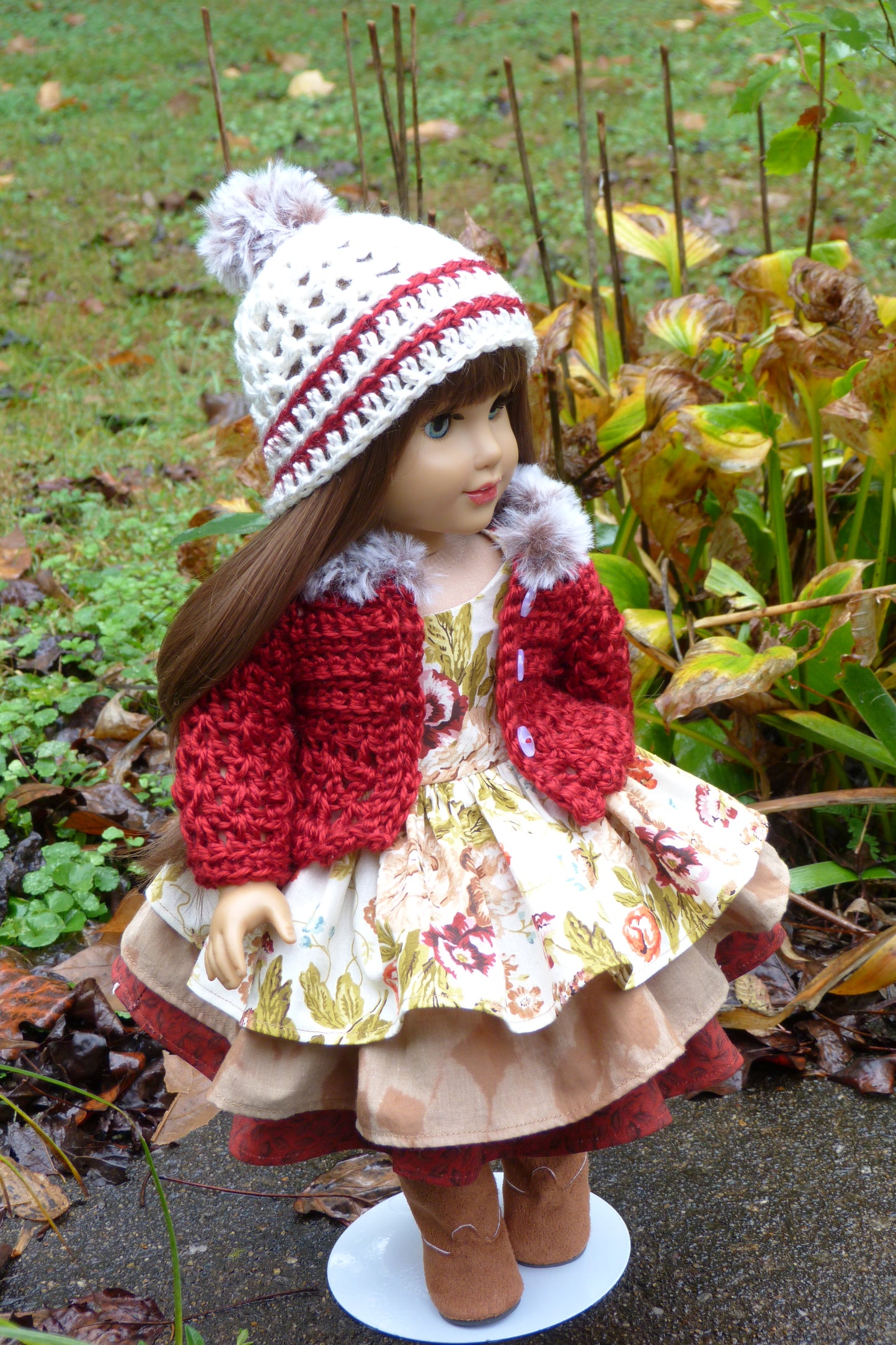 Autumn Outfit Handmade to fit 18 Inch American Doll