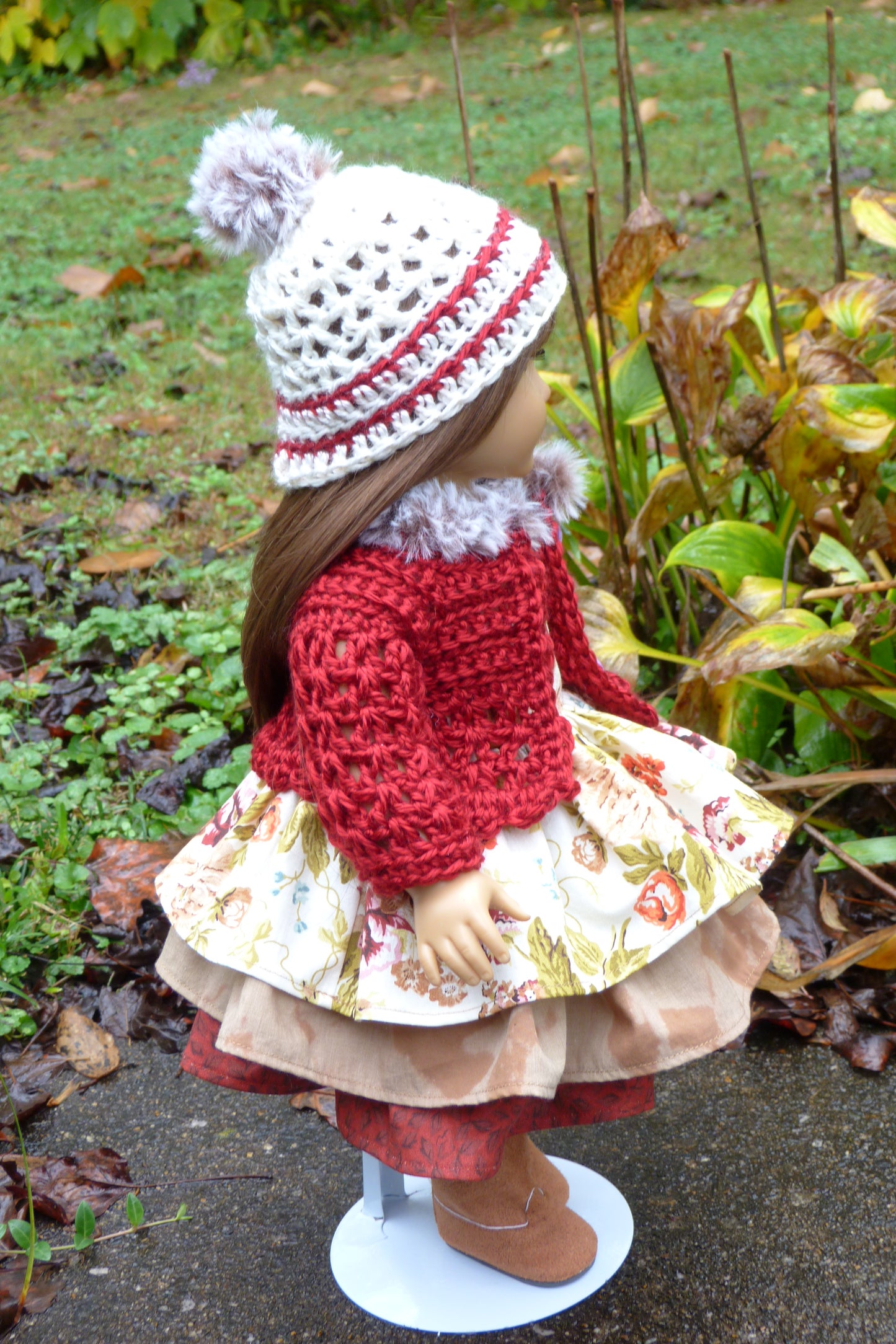 Autumn Outfit Handmade to fit 18 Inch American Doll